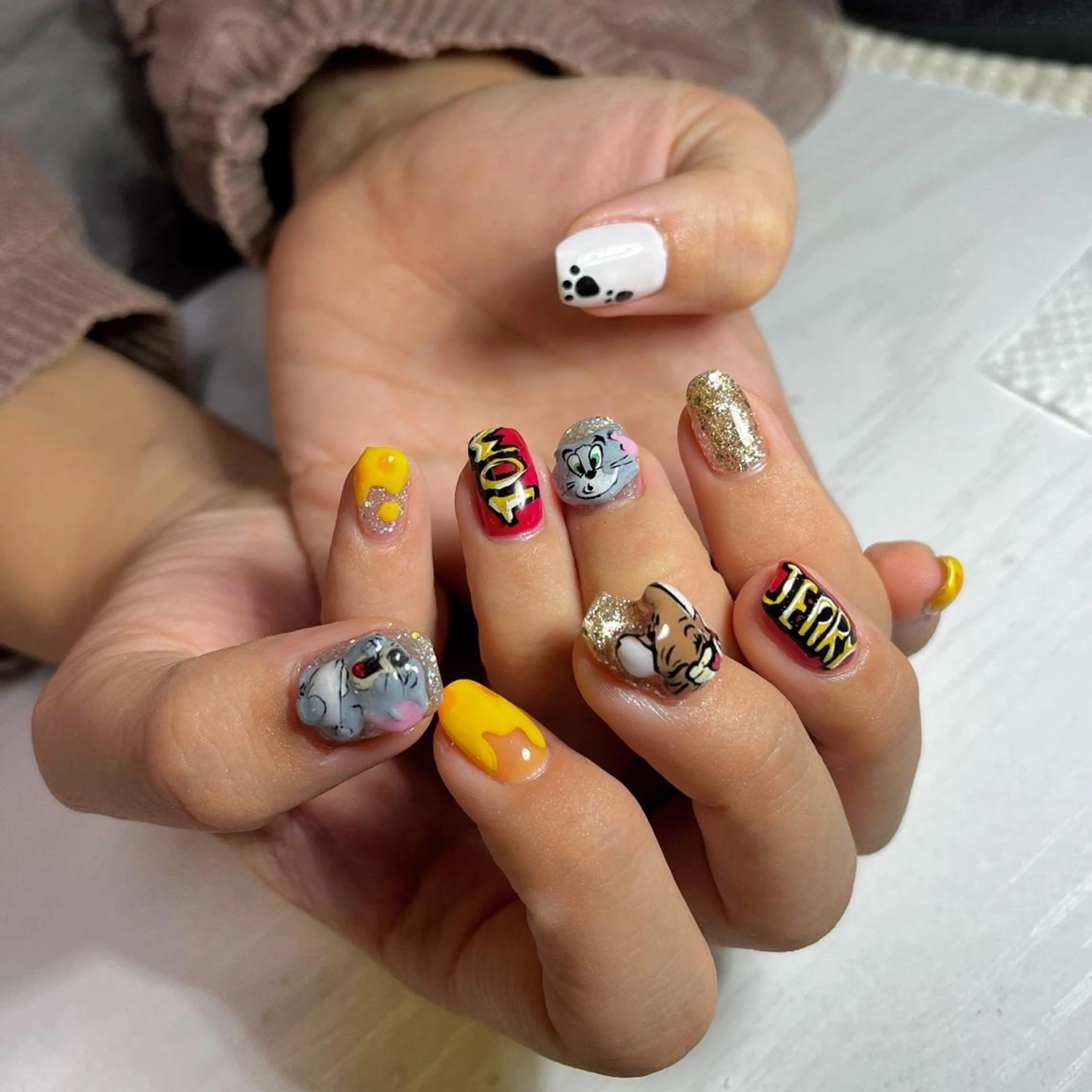 ネイル ハンドネイル καρδιά -ｶﾙﾃﾞｨｱ-のネイルデザイン