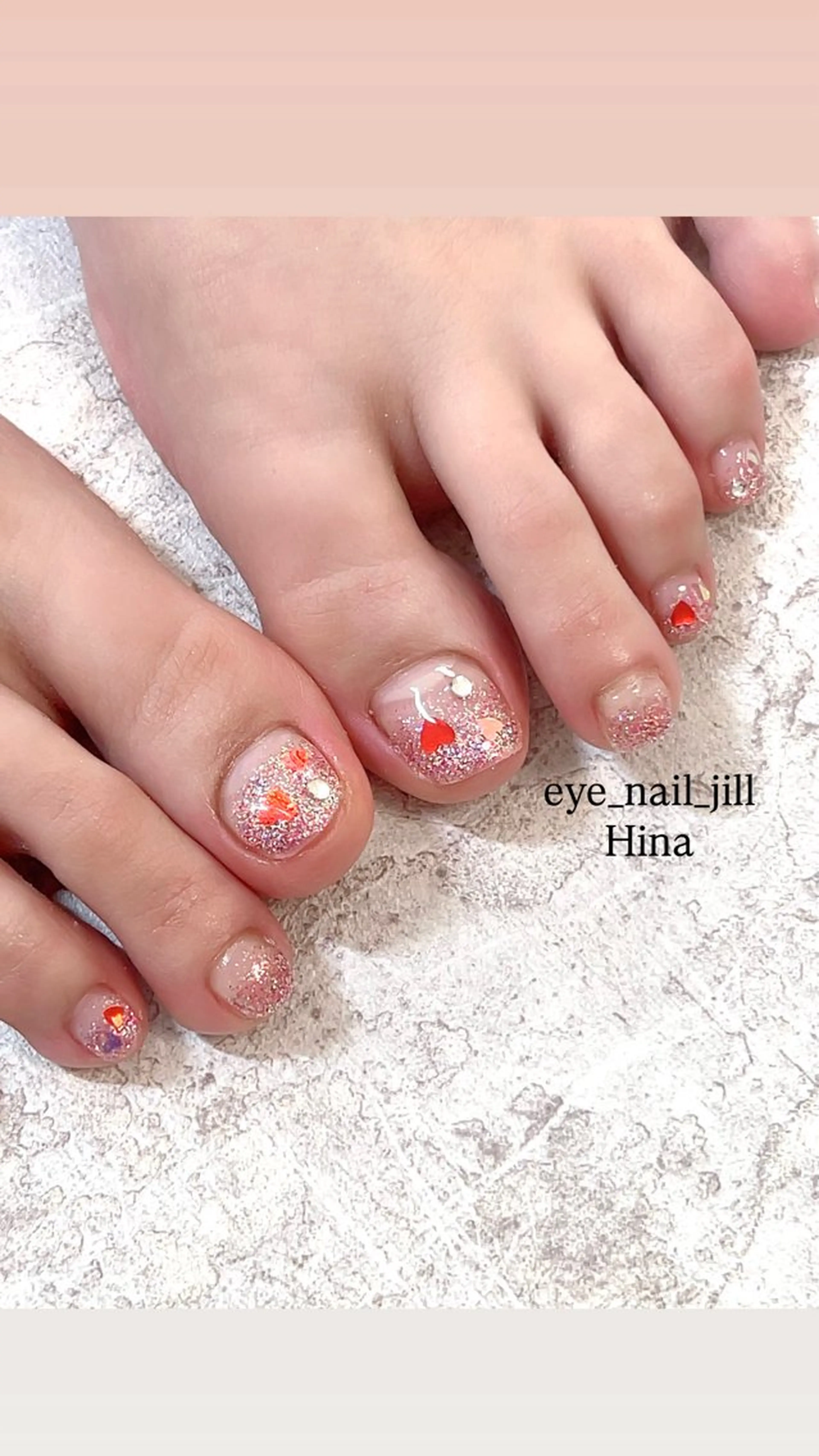 ネイル フットネイル フットネイル 🎀JILL HINA🎀のネイルデザイン