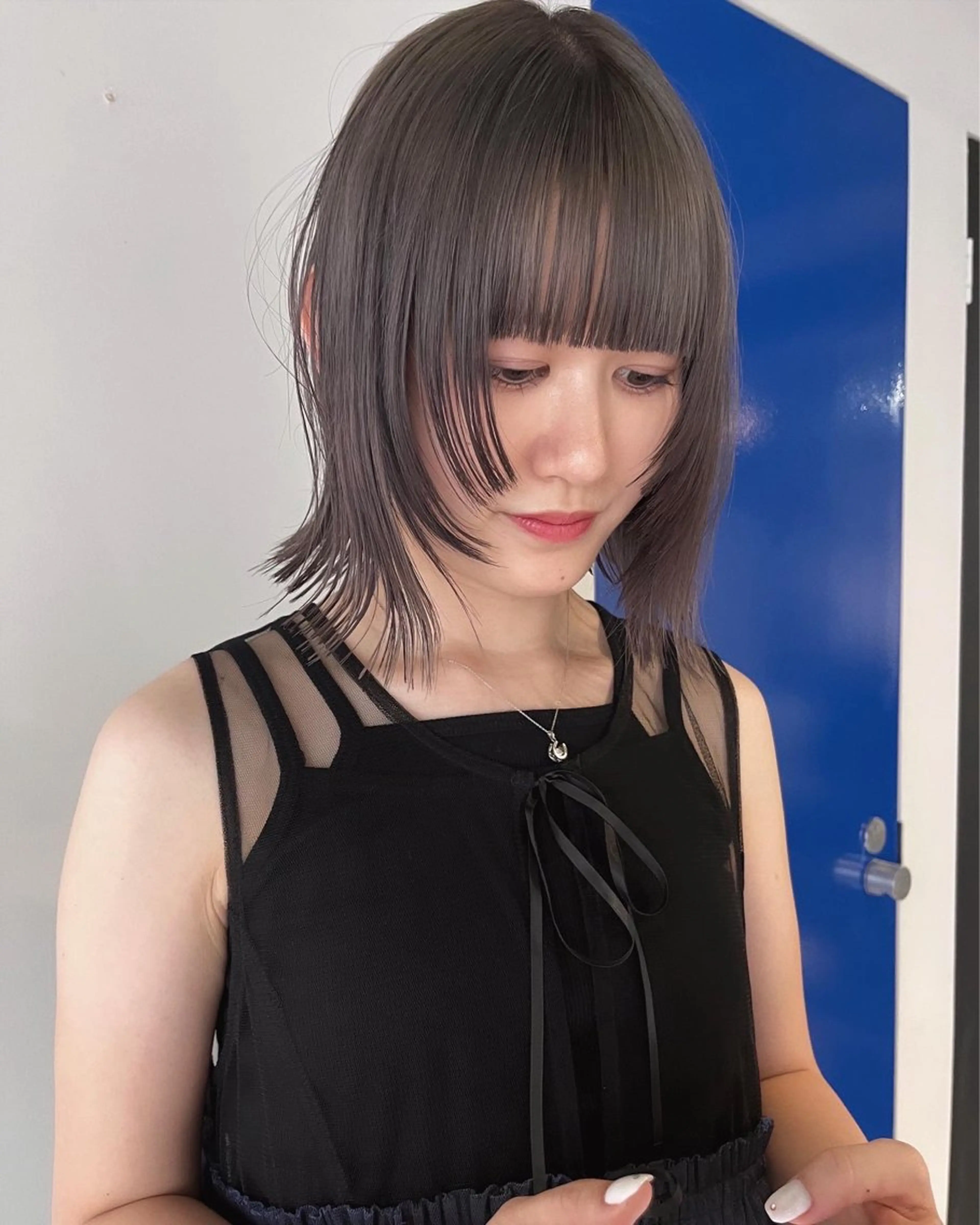 ミディアム カラー ブリーチ AOI ハイトーン/ボブのヘアスタイル