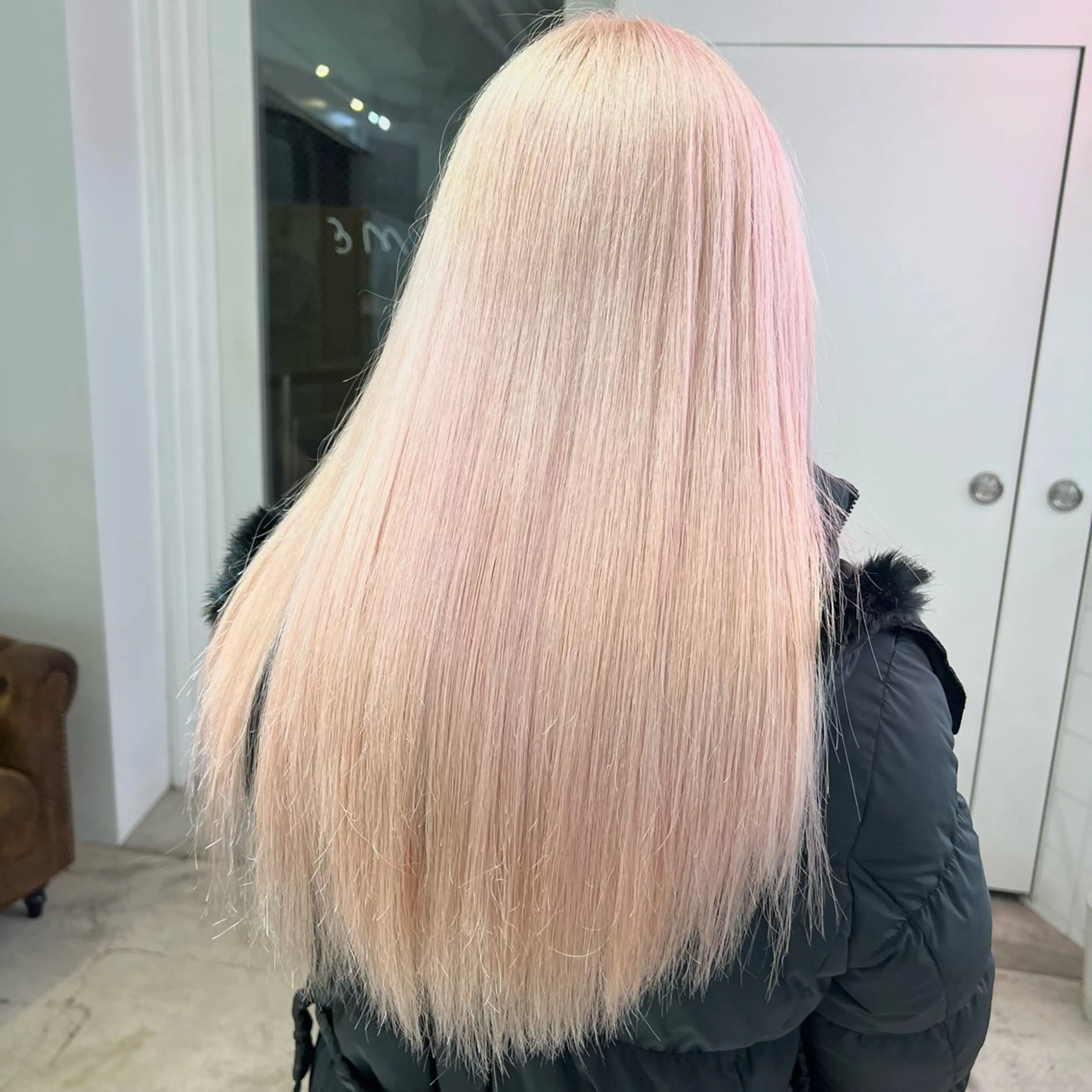 ロング カラー パーマ ヘアアレンジ メンズ 🧨ブリーチー×ボブ レイヤー💎じゅえるのヘアスタイル