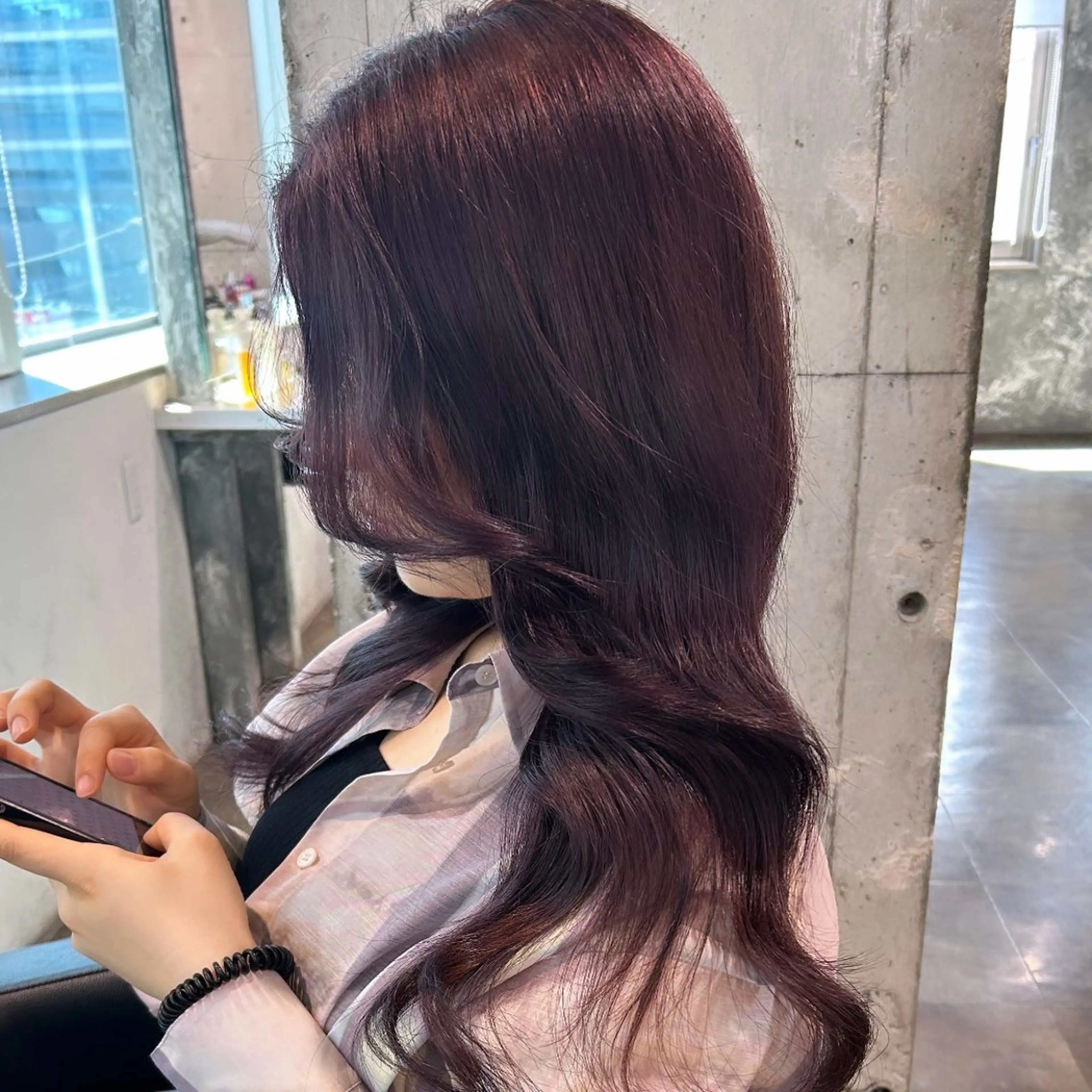 セミロング IS所属・横浜美容室/透明感 カラー/レイヤーのヘアスタイル