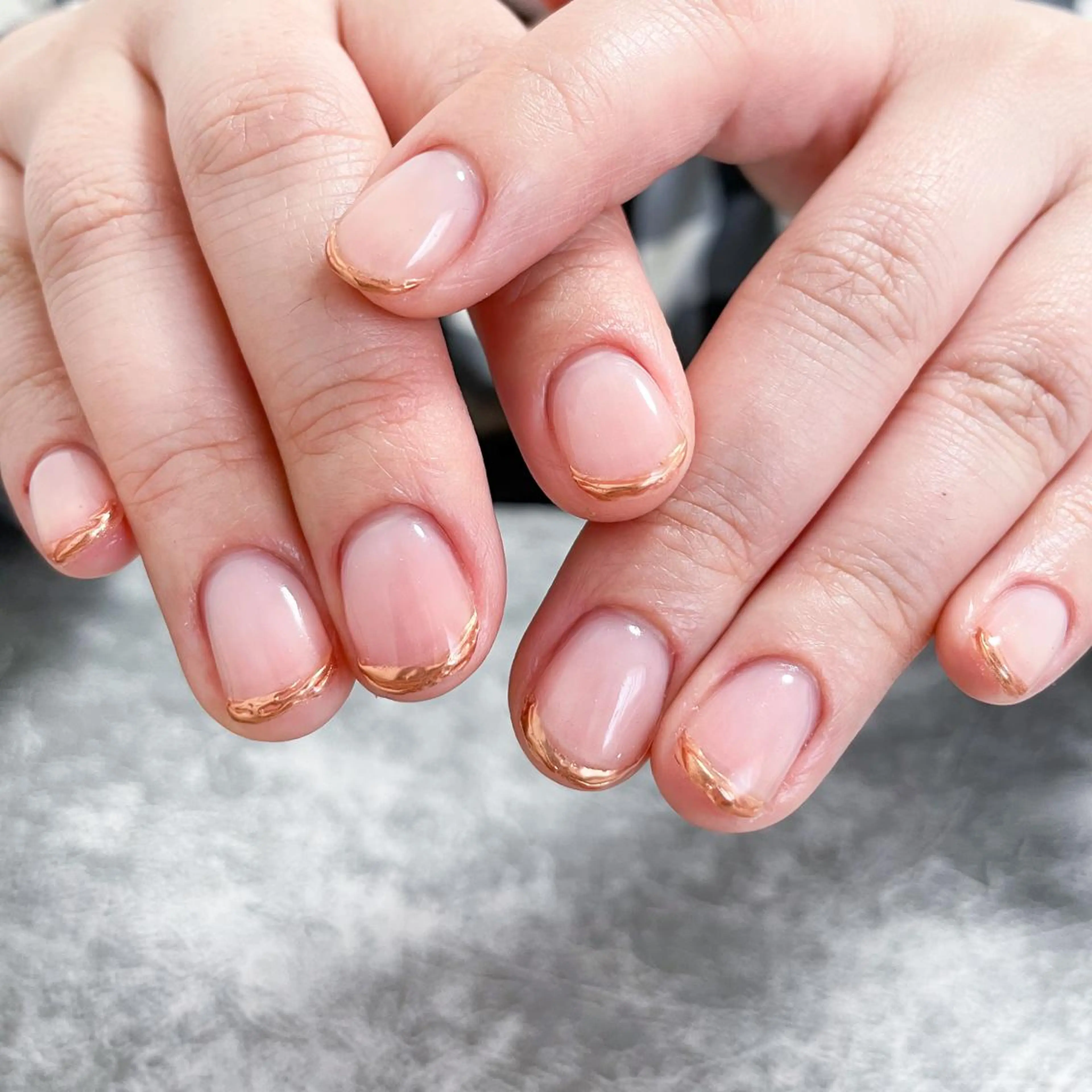 ネイル フレンチネイル ミラーネイル nailatelier elsol.所属・atelier elsol.のネイルデザイン