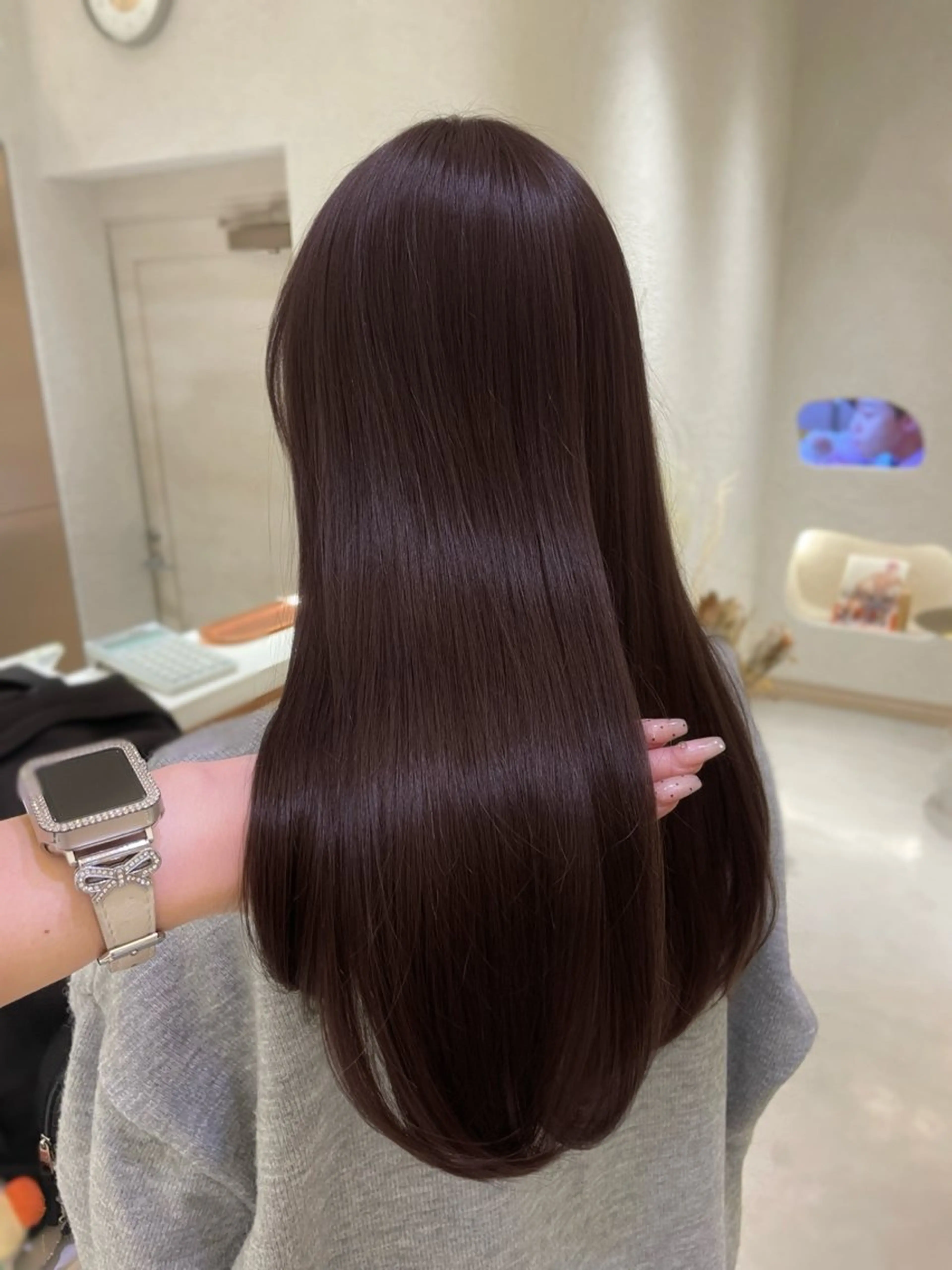 ロング カット ヘアカラー トリートメント Cloe所属・𝑨𝑴𝑰 🎀 ガーリーヘア🤍のヘアスタイル