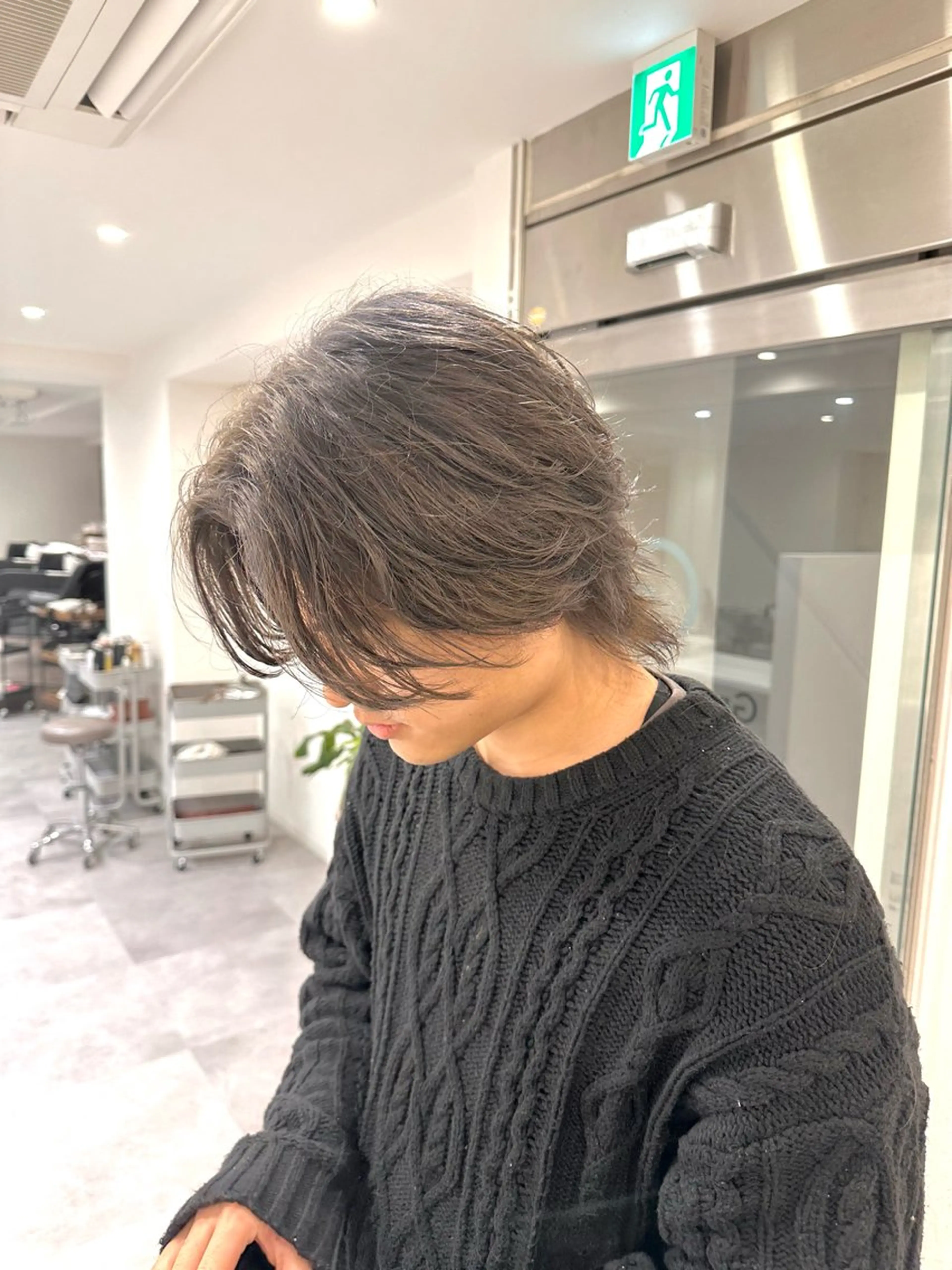 ミディアム カラー パーマ ヘアアレンジ メンズ カット ヘアカラー パーマ トリートメント メンズNo.1美容師 Coshoのヘアスタイル