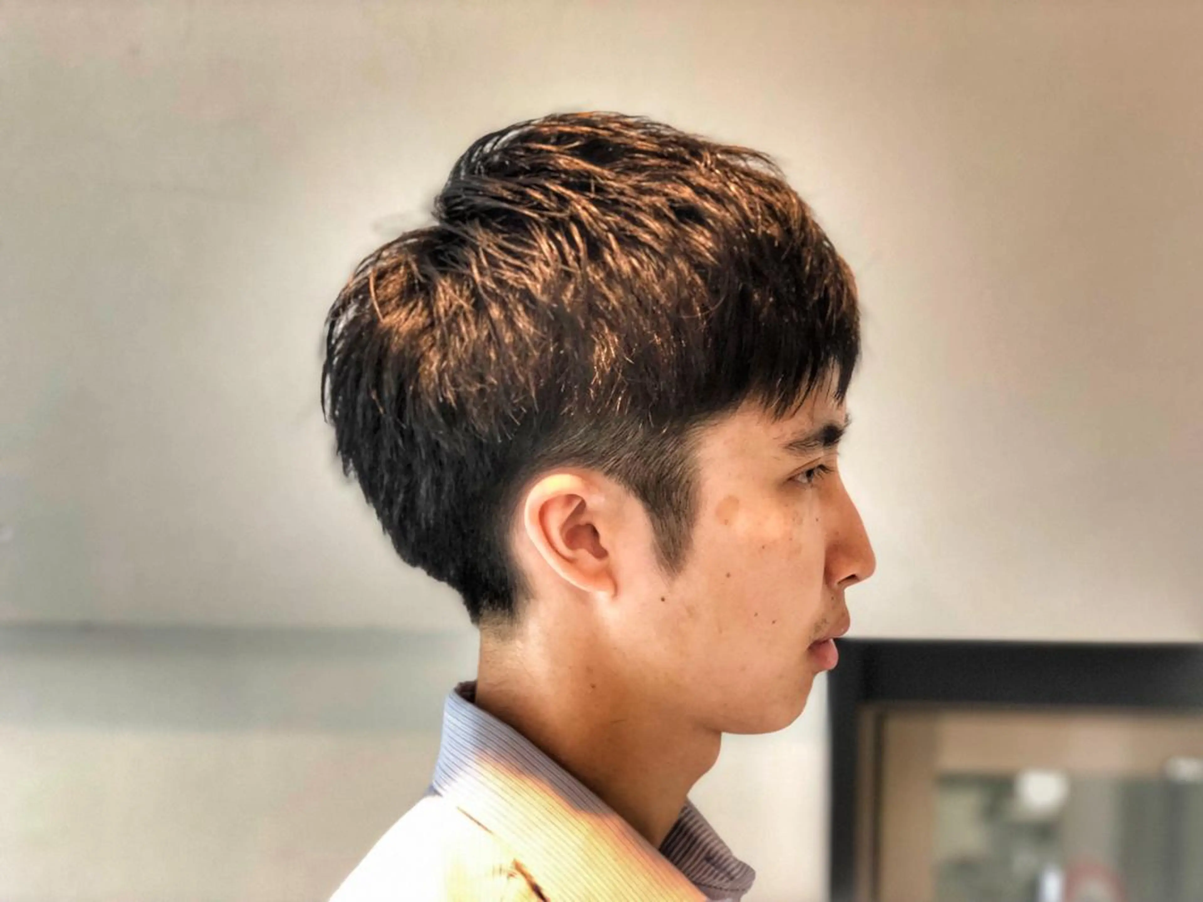 ショート カラー パーマ メンズ 美髪矯正 Rioのヘアスタイル