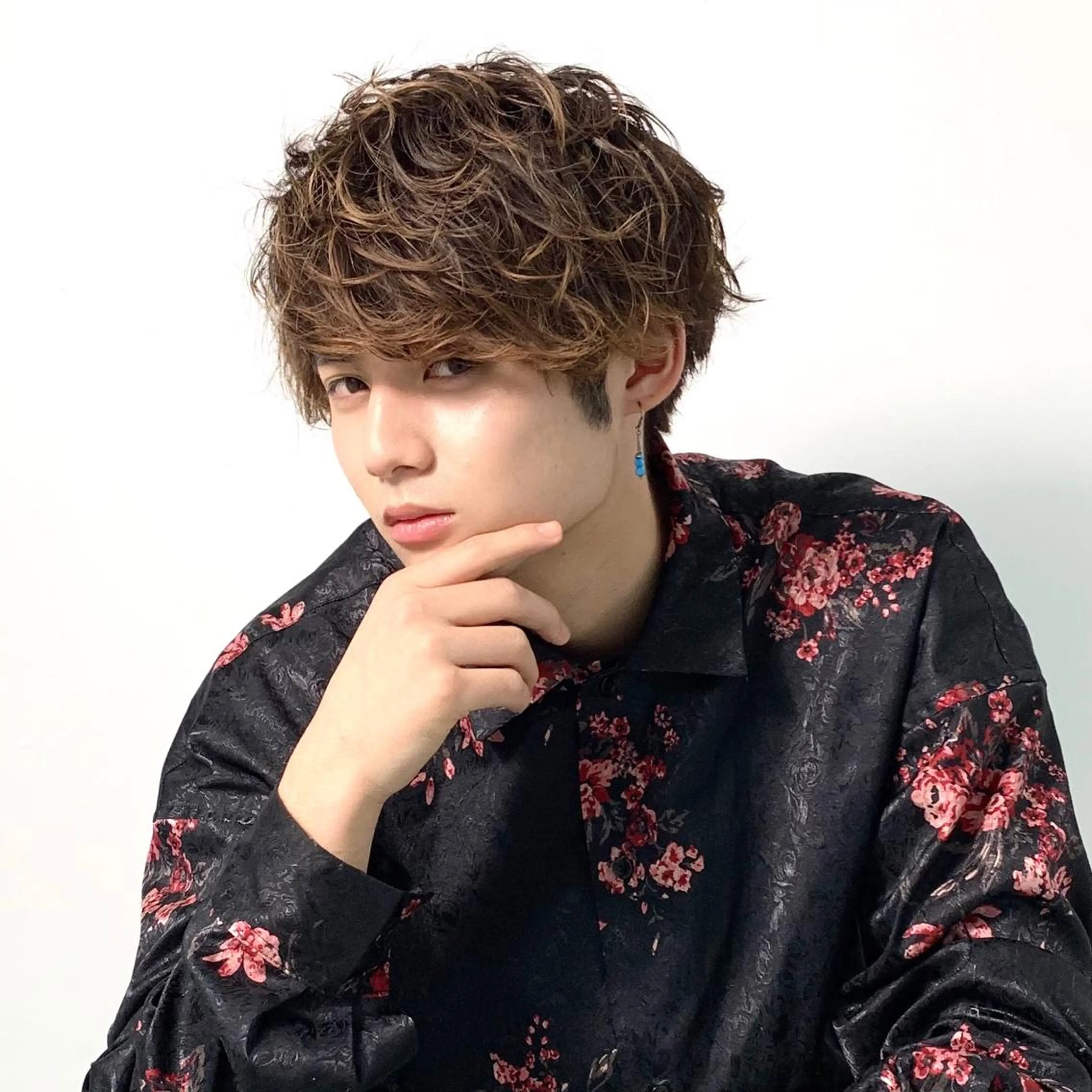 パーマ メンズ マッシュ メンズパーマ スパイラルパーマ カット パーマ 柏メンズカットパーマ NO.1タイチのヘアスタイル