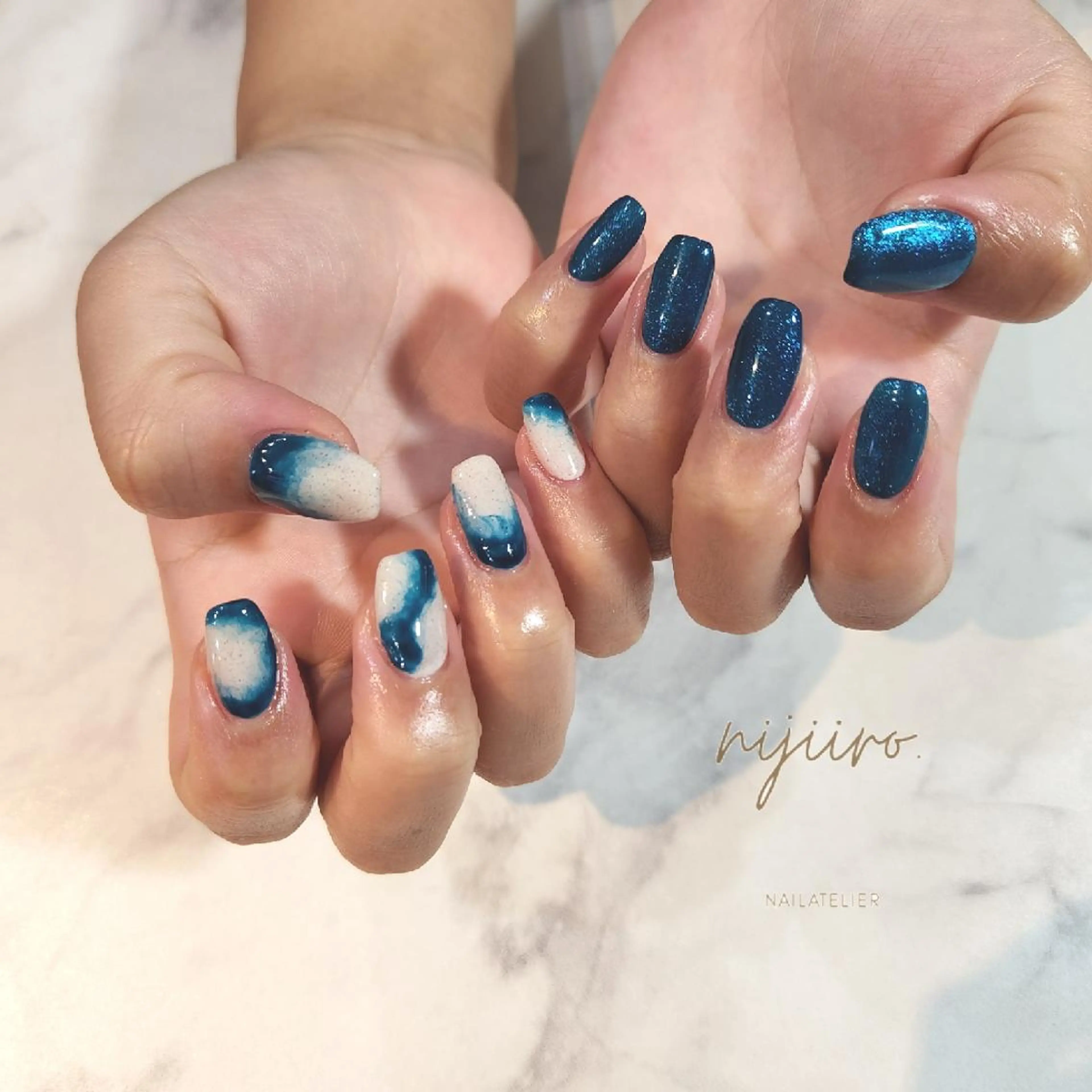 ネイル ハンドネイル nailatelier nijiiro.所属・nijiiro🌈 サトウのネイルデザイン