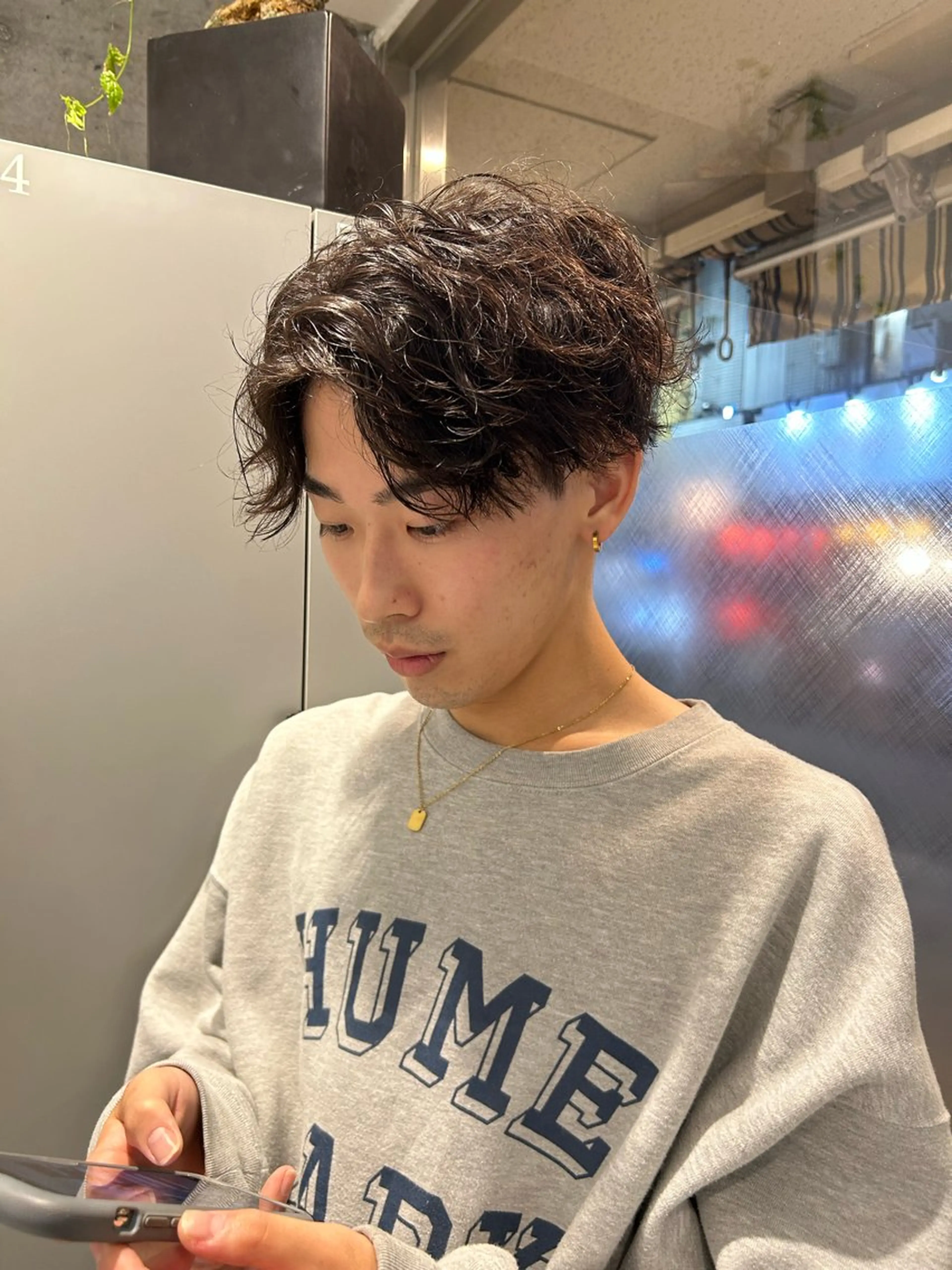 ショート パーマ メンズ カット パーマ メンズ得意です💥 ハユカといいます❗️のヘアスタイル