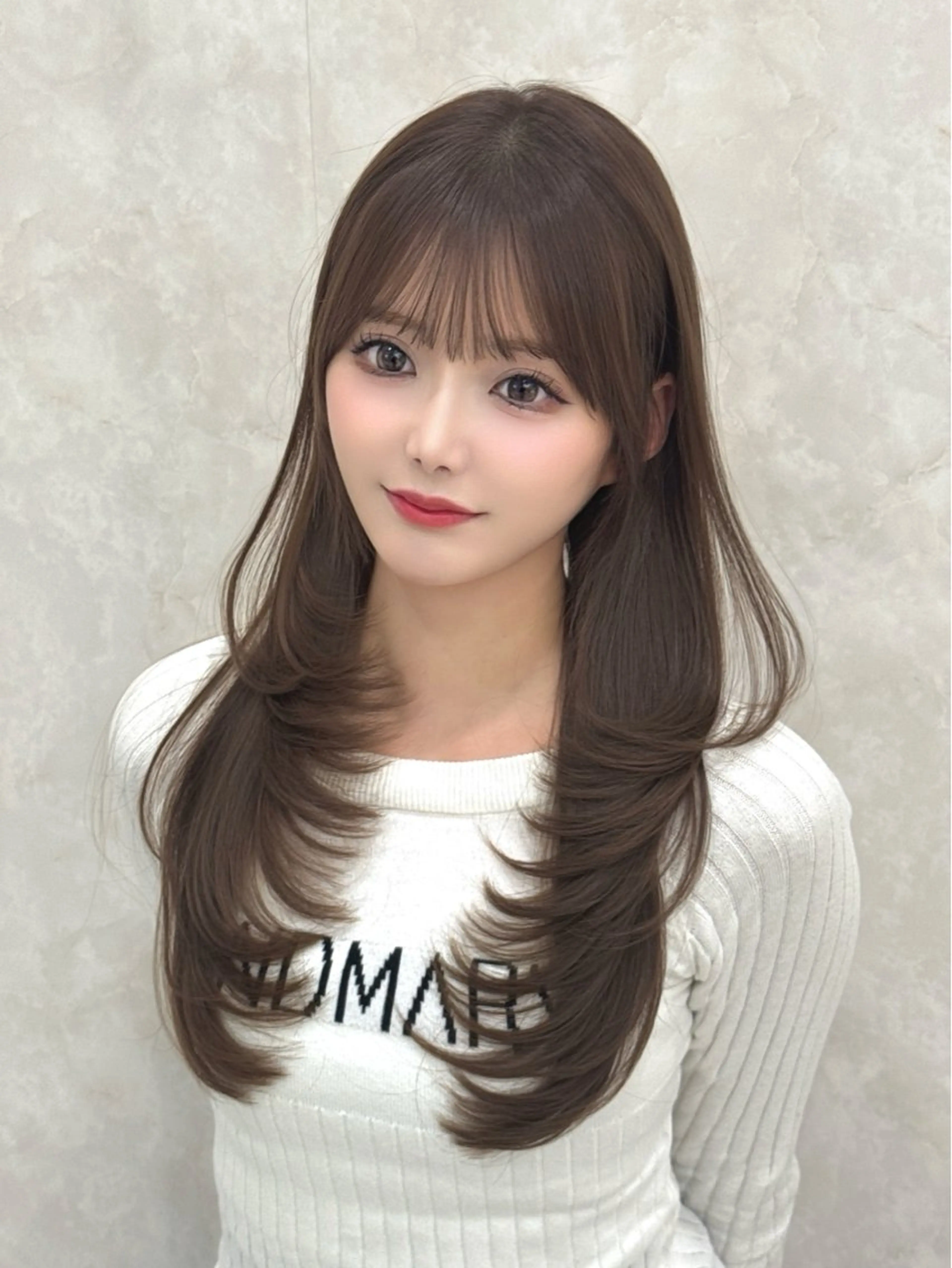ロング カラー MAEUL   NAGOYA所属・kaho /レイヤーカットのヘアスタイル