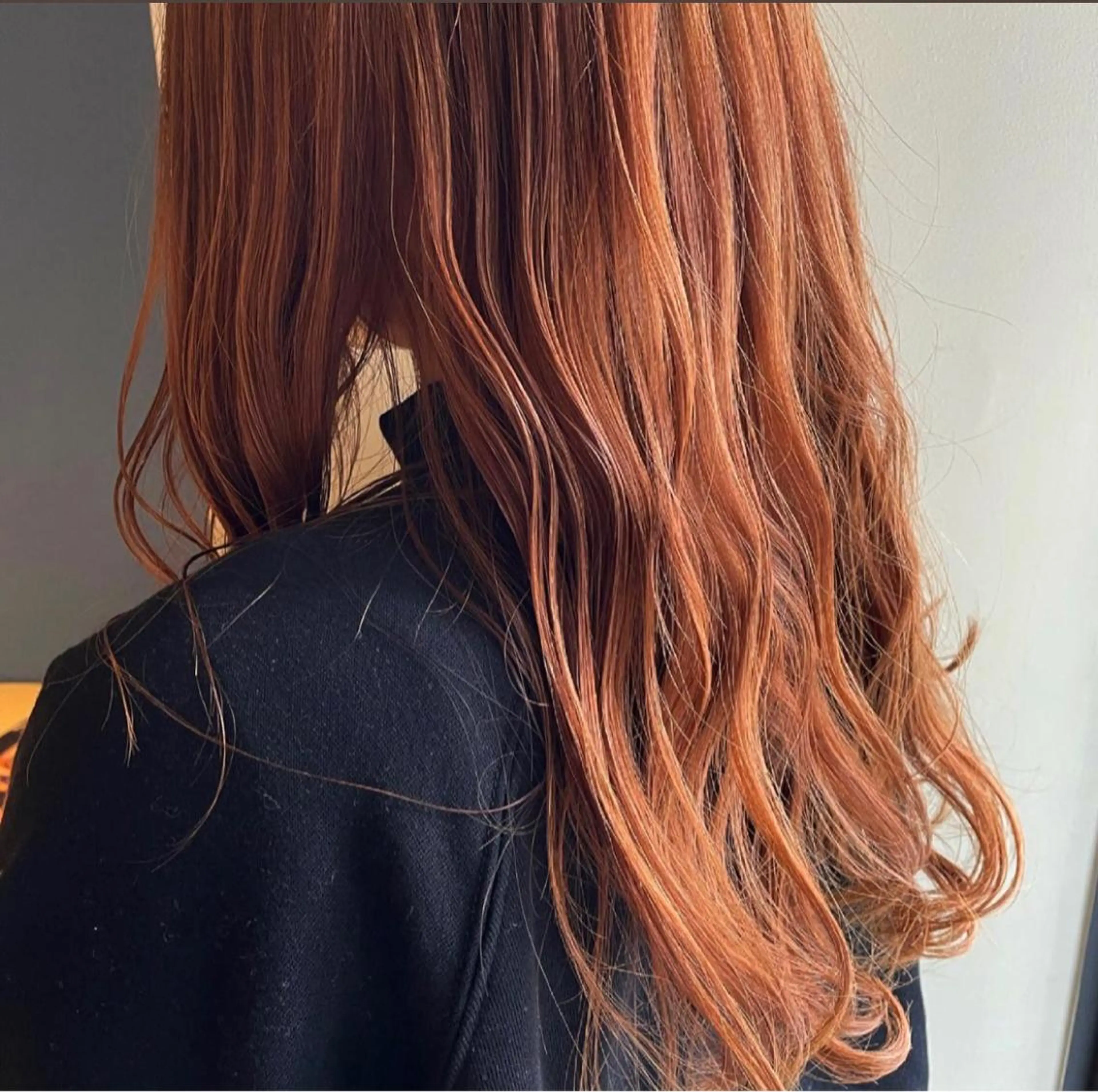 ロング カラー 透明感カラー オレンジ ヘアカラー トリートメント ヘアセット 💐ナチュラルヘア Kroda💐のヘアスタイル