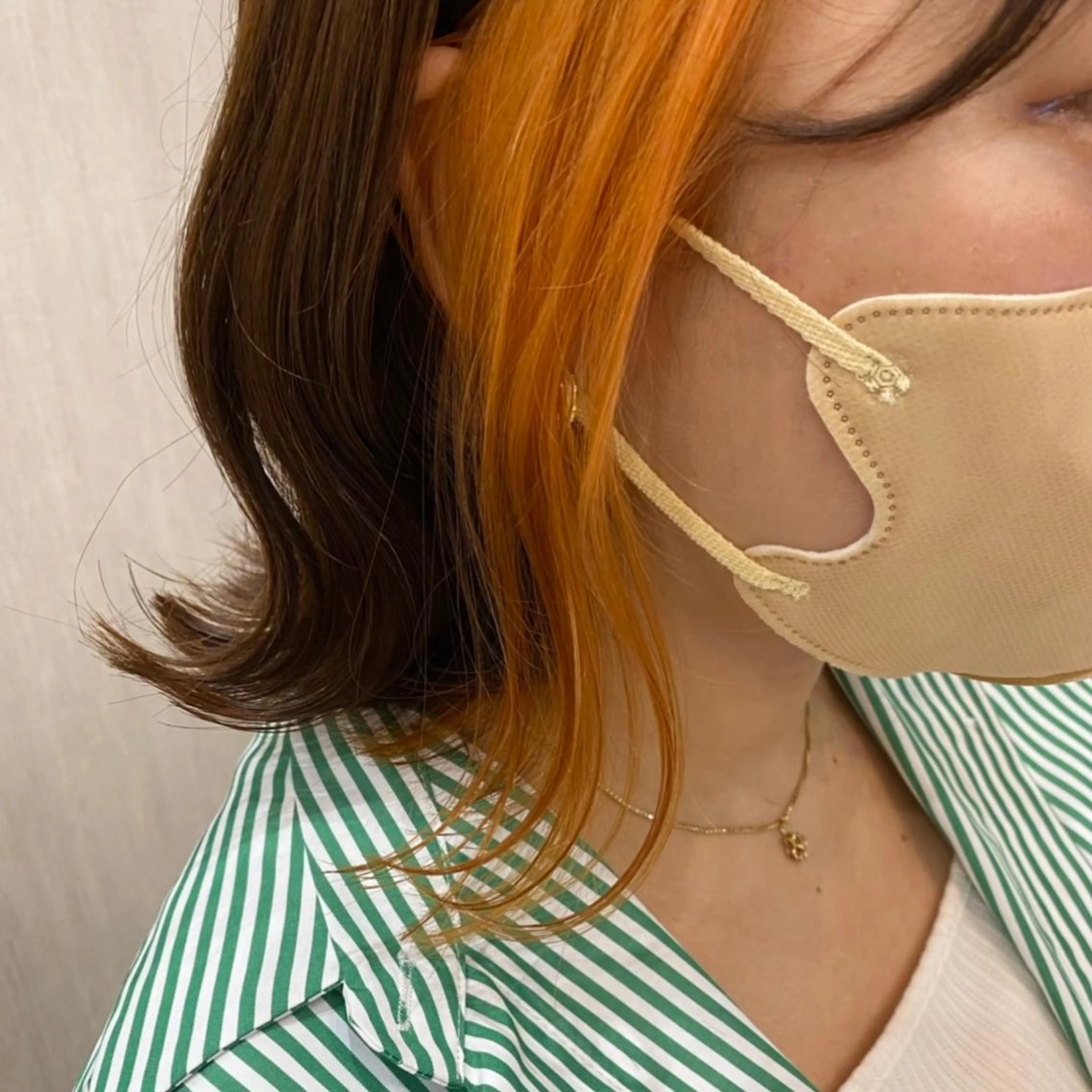 ミディアム カラー カット ヘアカラー トリートメント 🫧透け感⋆艶髪💎 山口アヤカのヘアスタイル