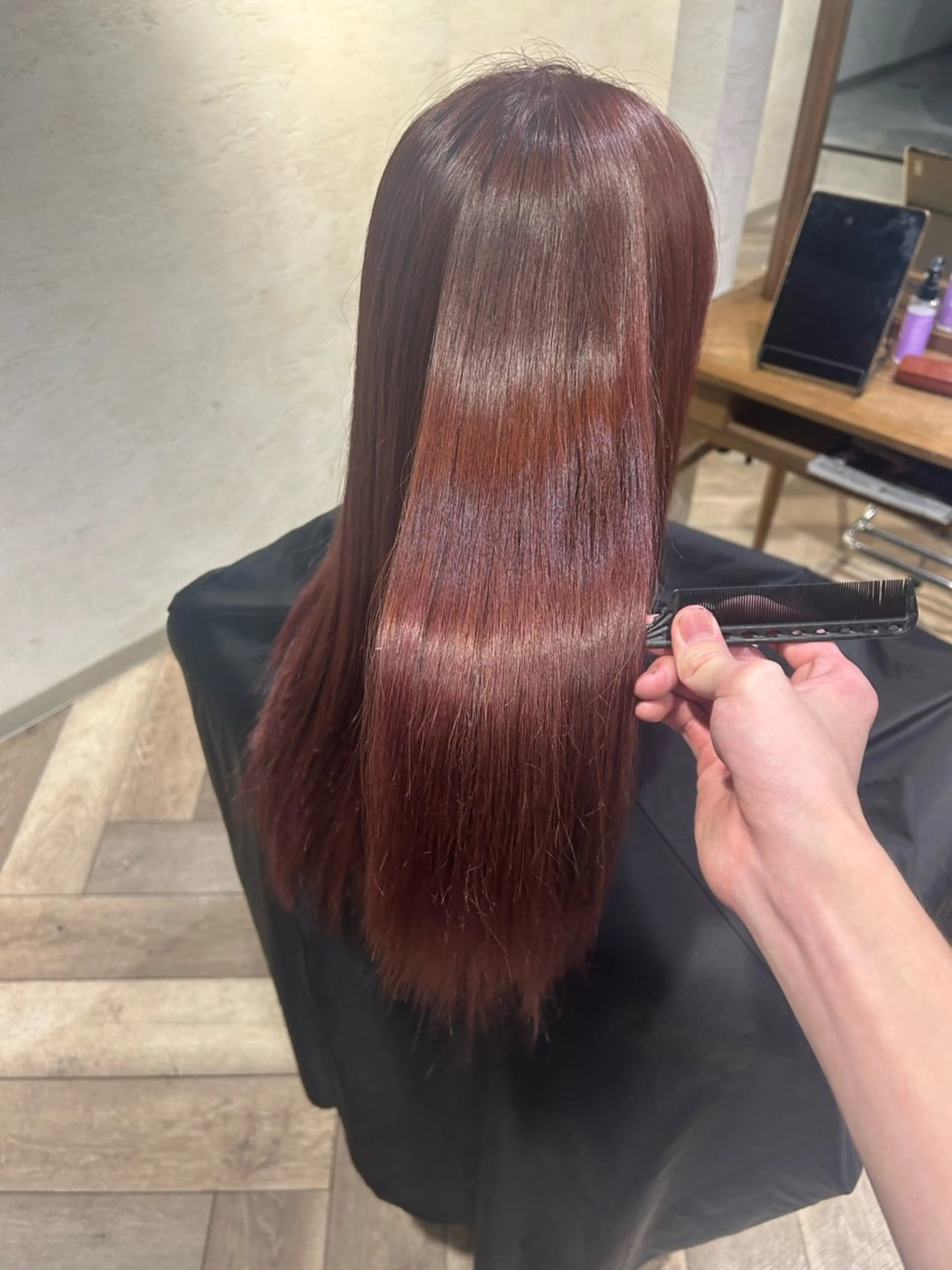 1ブリーチ＋イルミナorアディクシーカラー＋Aujua1step集中ケアトリートメントの写真