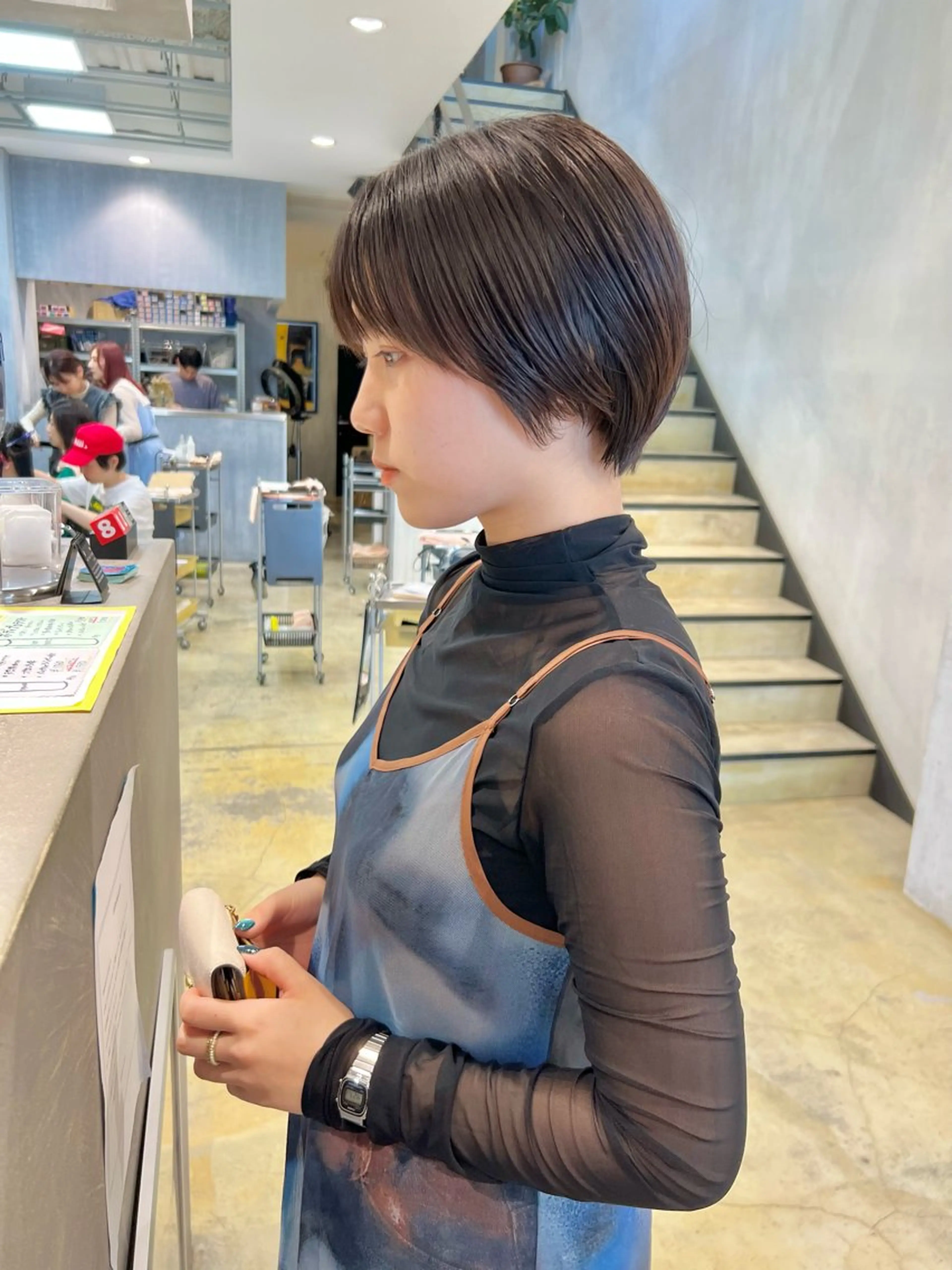 ショート ショートヘア メンズパーマ/メンズ カット/古川晴輝のヘアスタイル