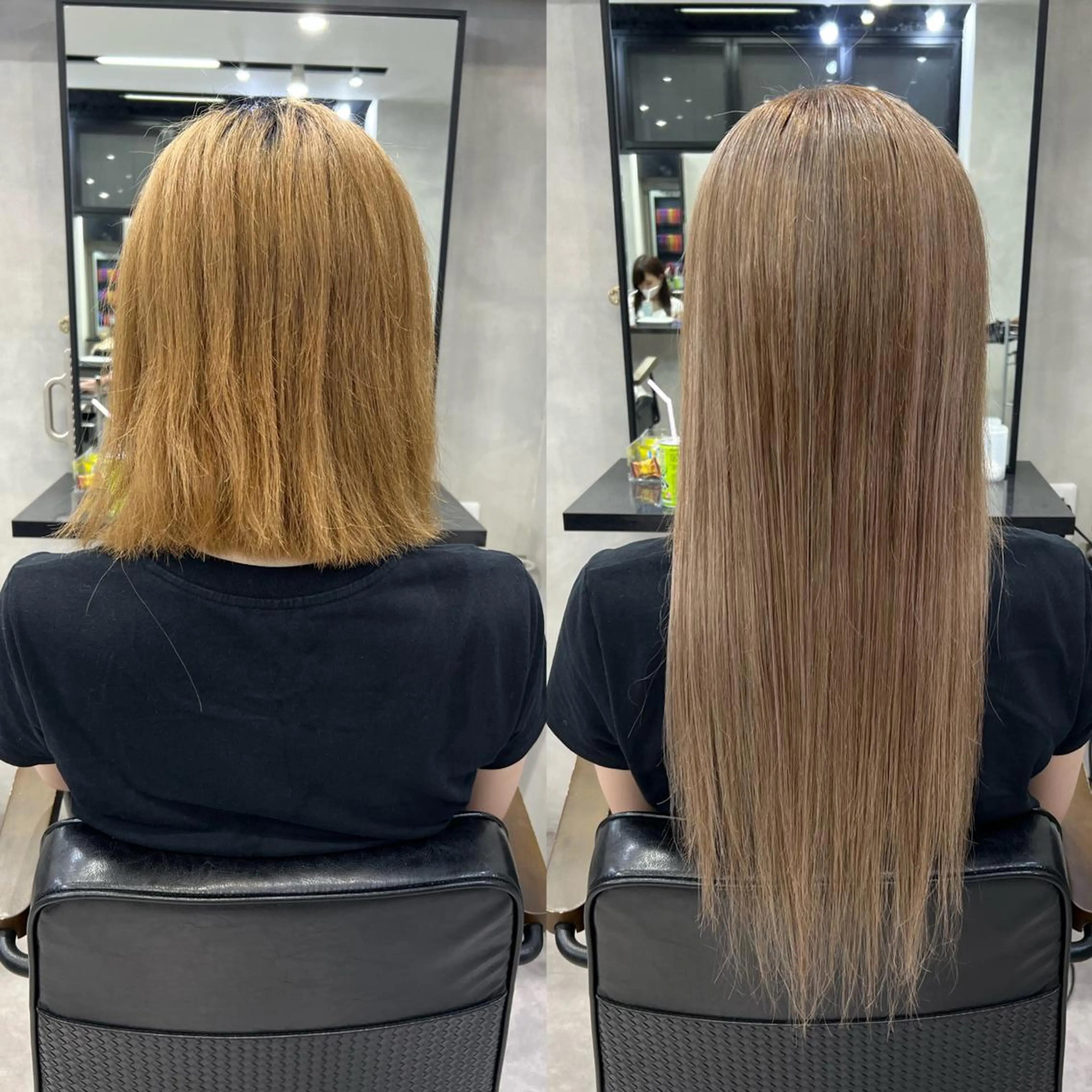 ロング カラー ヘアアレンジ シールエクステ アッシュ バレイヤージュ ベージュカラー ブリーチ ar+ ❤︎ maiのヘアスタイル