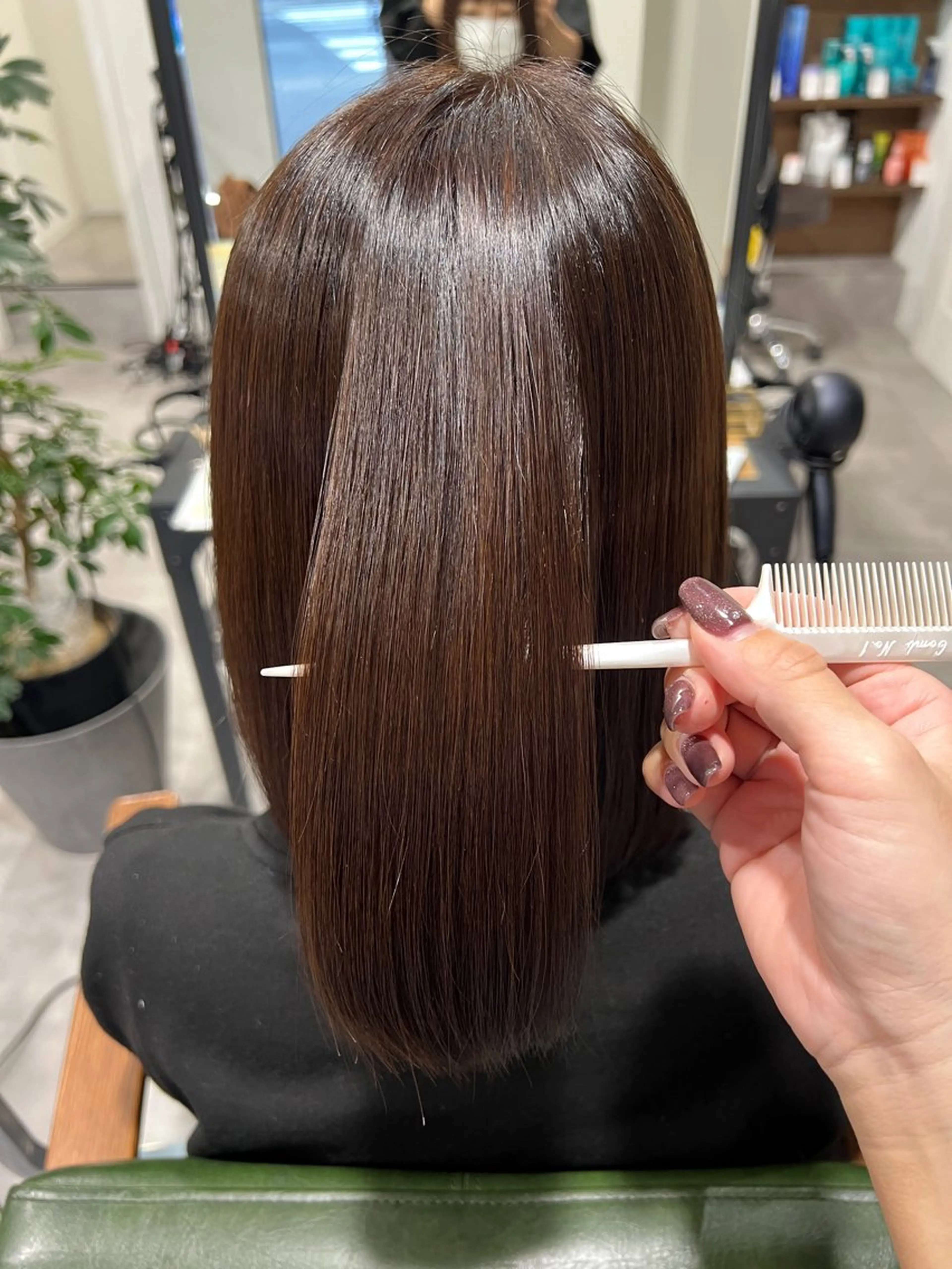 髪質改善✨️自然な仕上がりでまとまりup☘ ̖́-ビカク縮毛矯正+カット+リペアTR🫧の写真