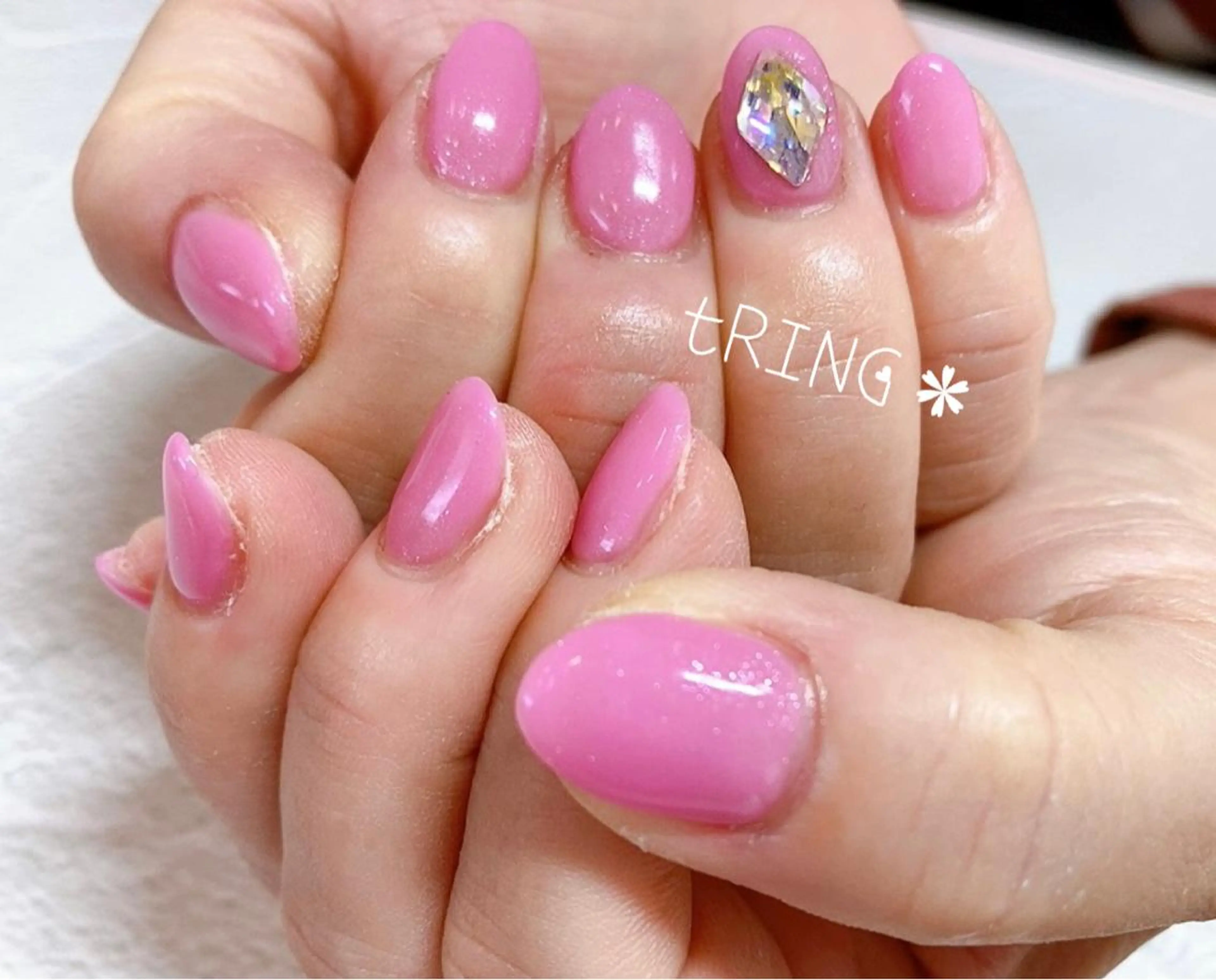 ネイル ハンドネイル tRING＊ しいの木台のネイルデザイン