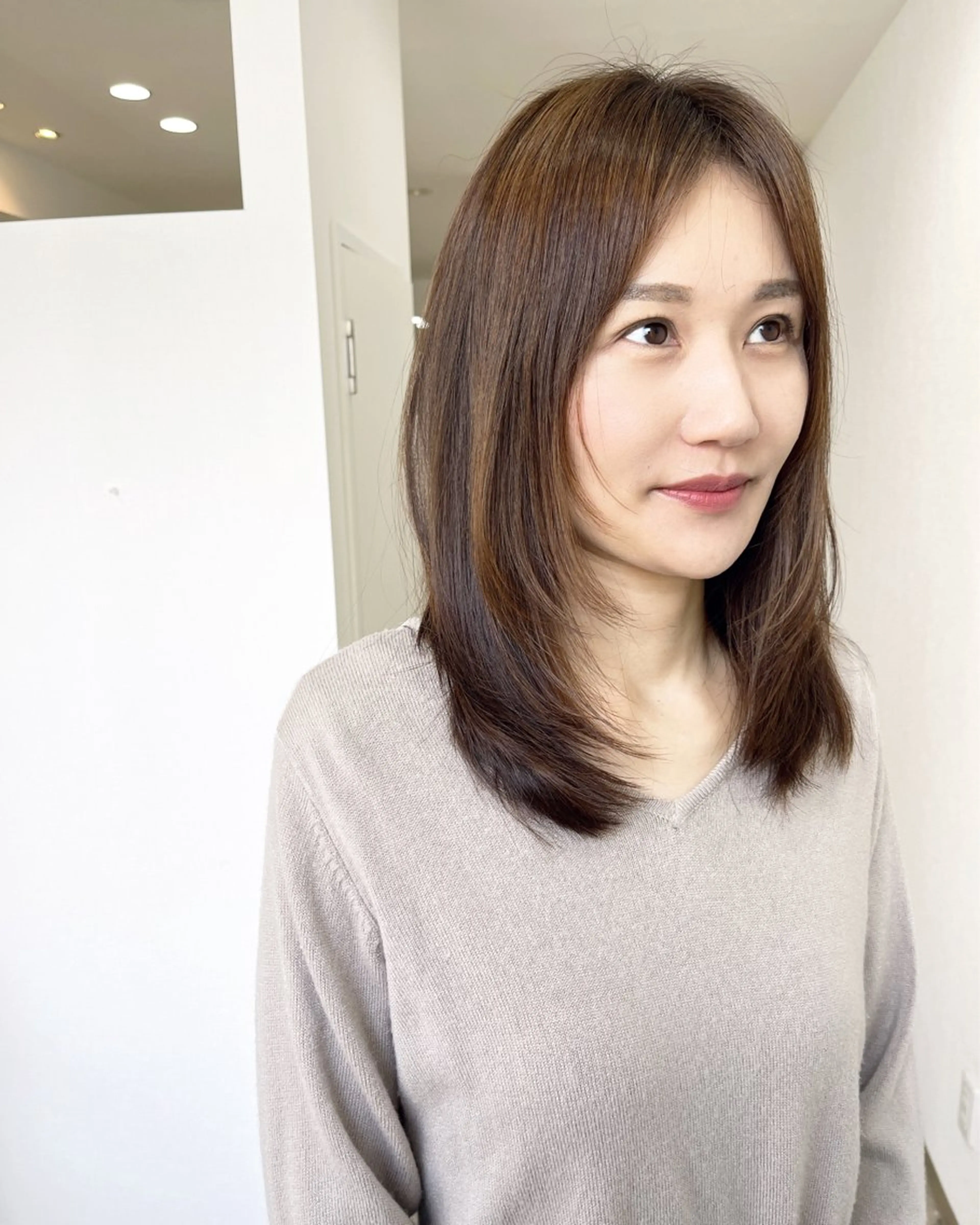 ミディアム ミディアムレイヤー レイヤーカット ショート&ボブ井上 菜樹のヘアスタイル