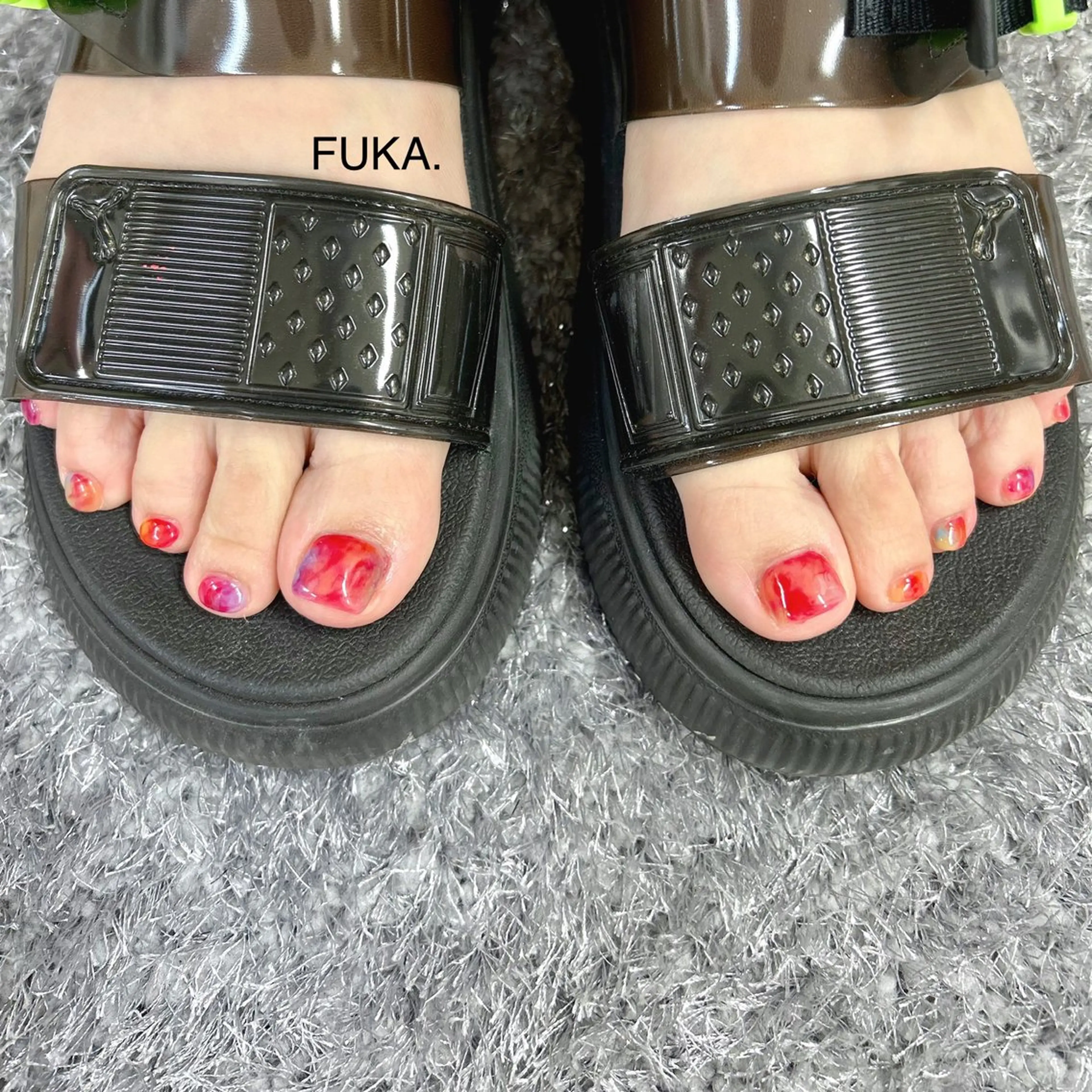 ネイル 持ち込み フットネイル ネイルサロンAnela【アネラ】所属・Nail♡Fuka. /1月予約受付中のネイルデザイン