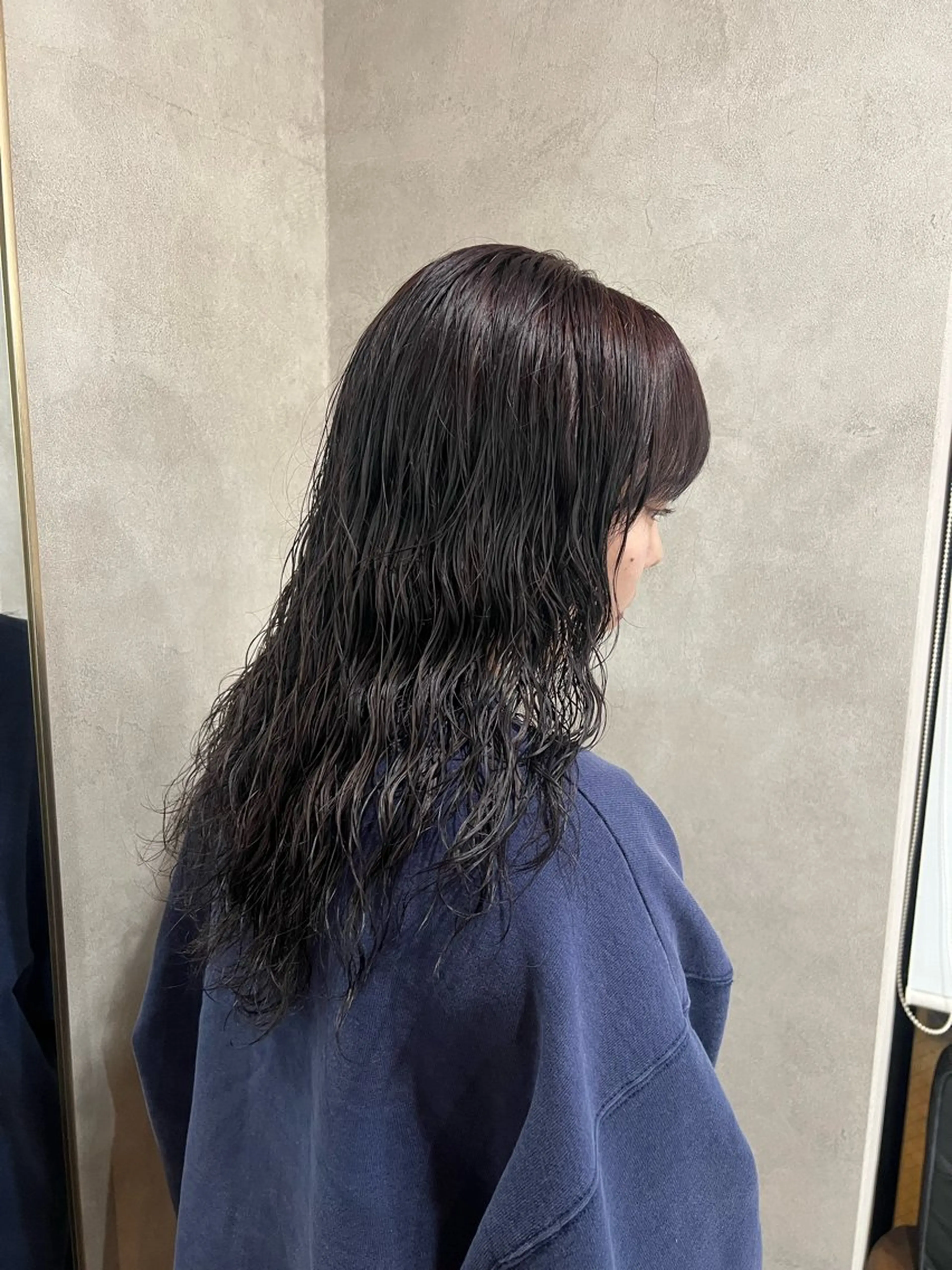 セミロング ヘアカラー トリートメント 高森 俊輔のヘアスタイル