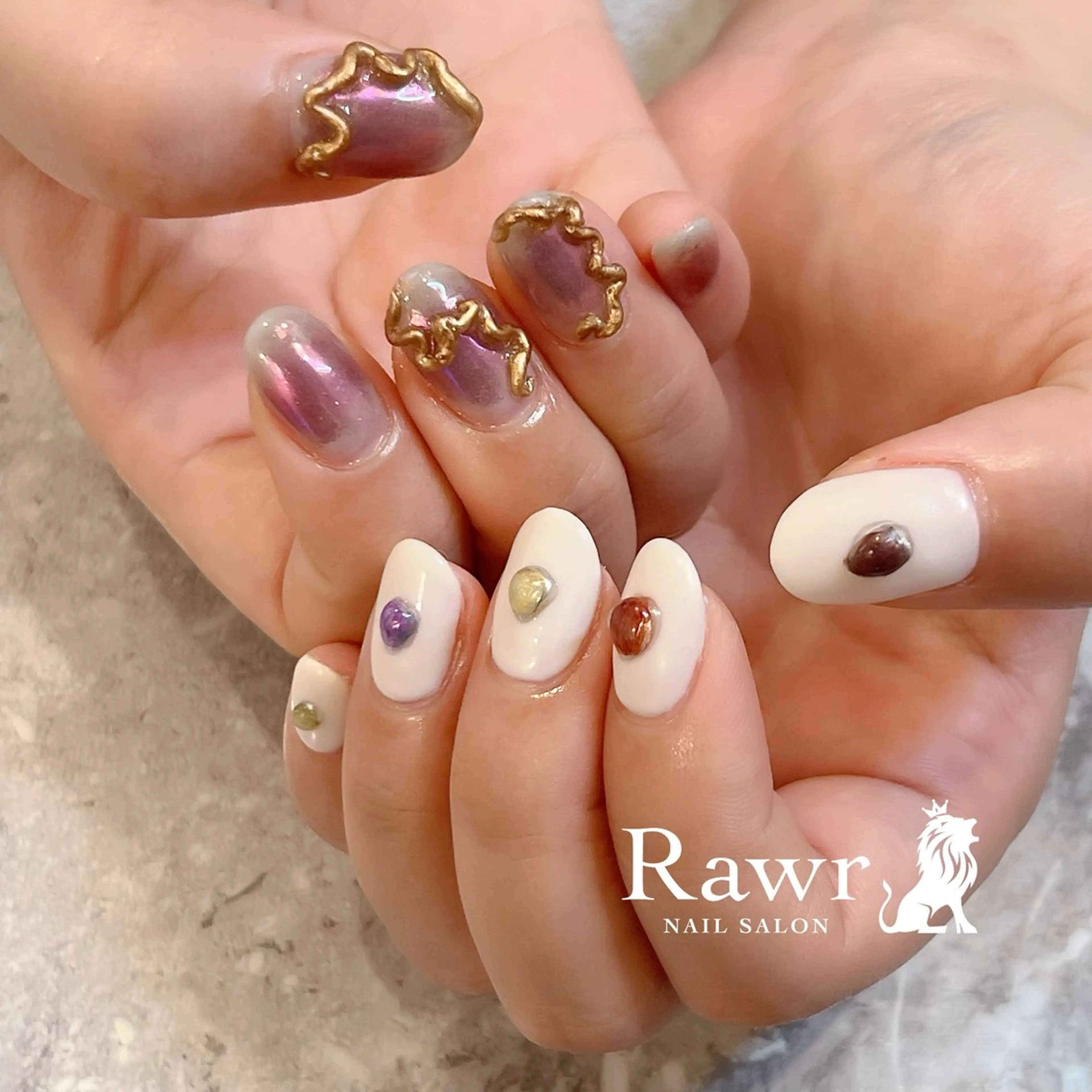 ネイル ハンドネイル Rawr / saoriのネイルデザイン