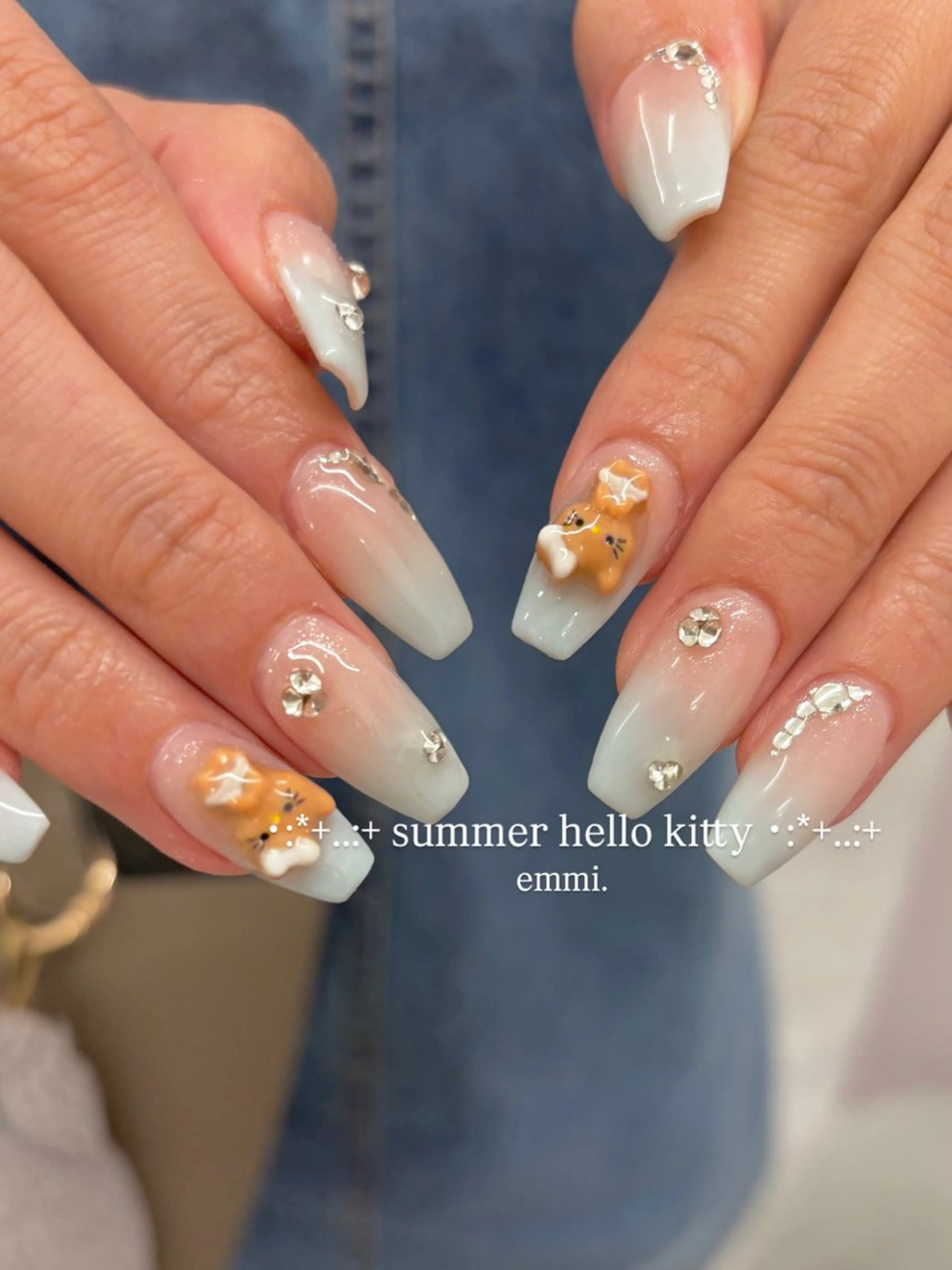 ネイル チークネイル フットネイル フレンチネイル ガーリー グラデーション ハンドネイル GO TODAY SHAiRE SALON 表参道colore店所属・emmi nailのネイルデザイン