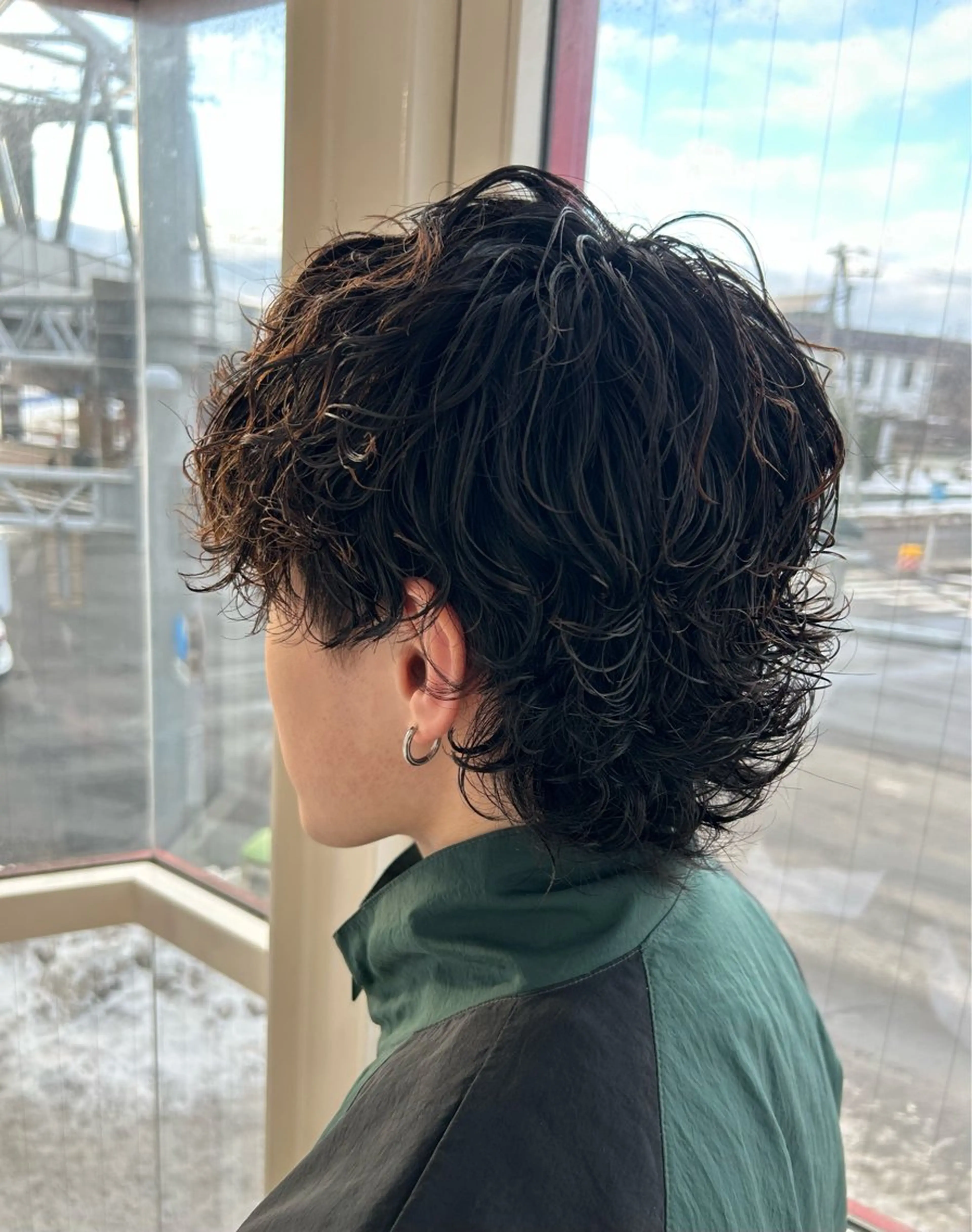 パーマ メンズ メンズパーマ 波巻きパーマ メンズウルフカット ウルフカット カット パーマ yori所属・メンズパーマ/メンズ カット/たばたよしきのヘアスタイル