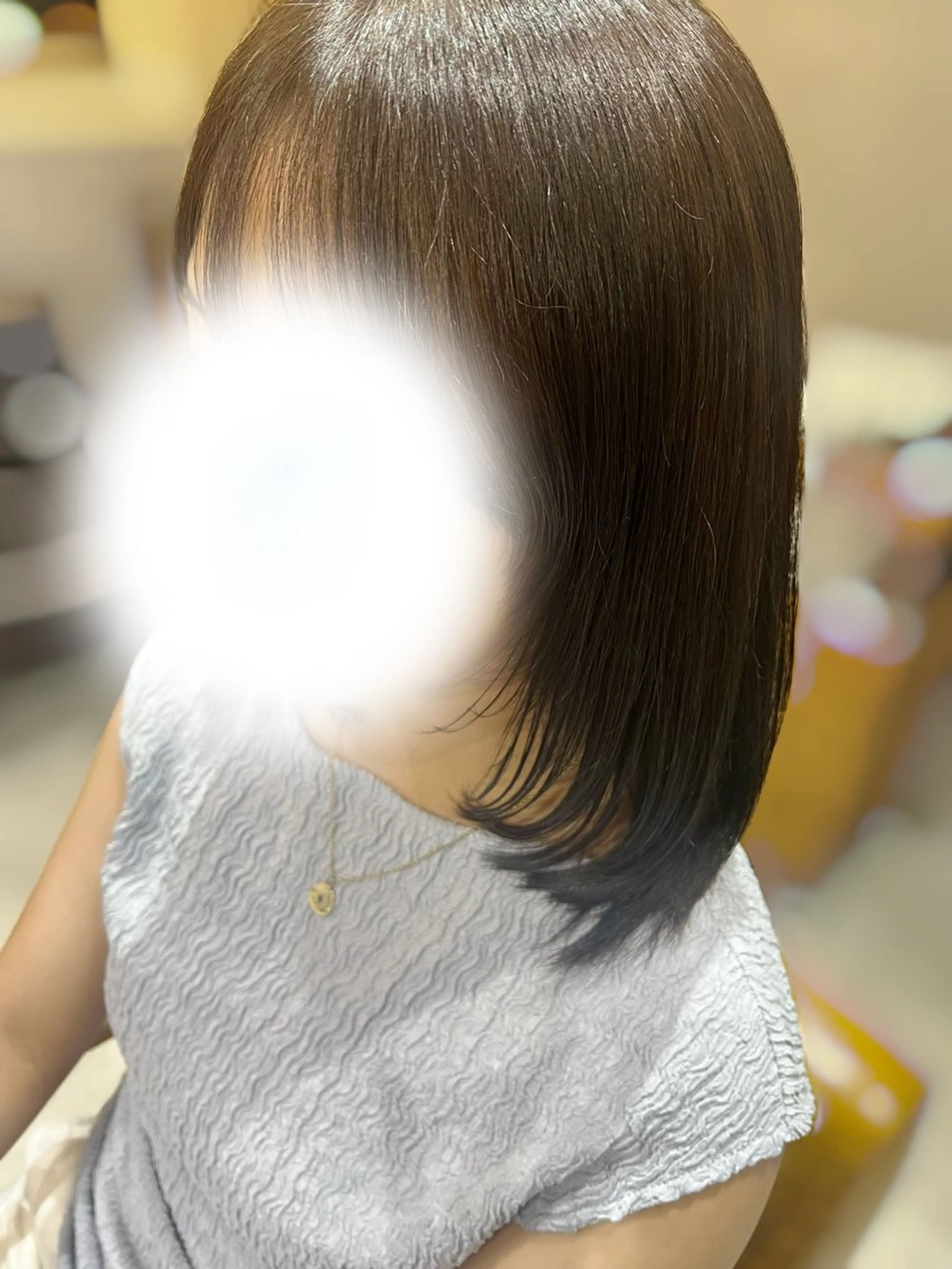 ミディアム 顔周りカット レイヤーカット カット bless hair & spa 横浜所属・⋆˙⟡かなこ⟡˙⋆ カットモデル募集🩵のヘアスタイル