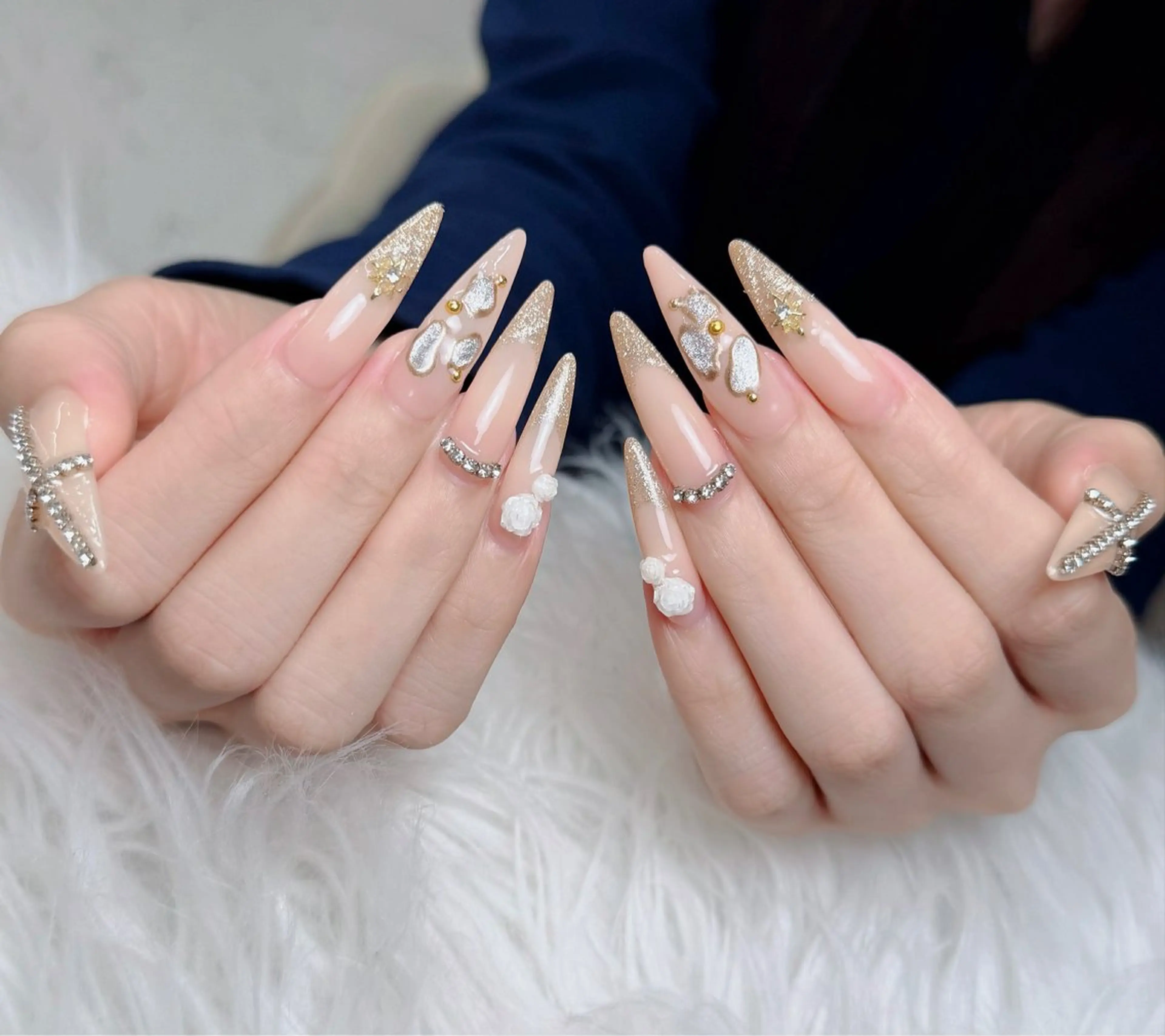 ネイル アートネイル 韓国ネイル 持ち込み ワンホンネイル ハンドネイル Lenie Nail Salonのネイルデザイン