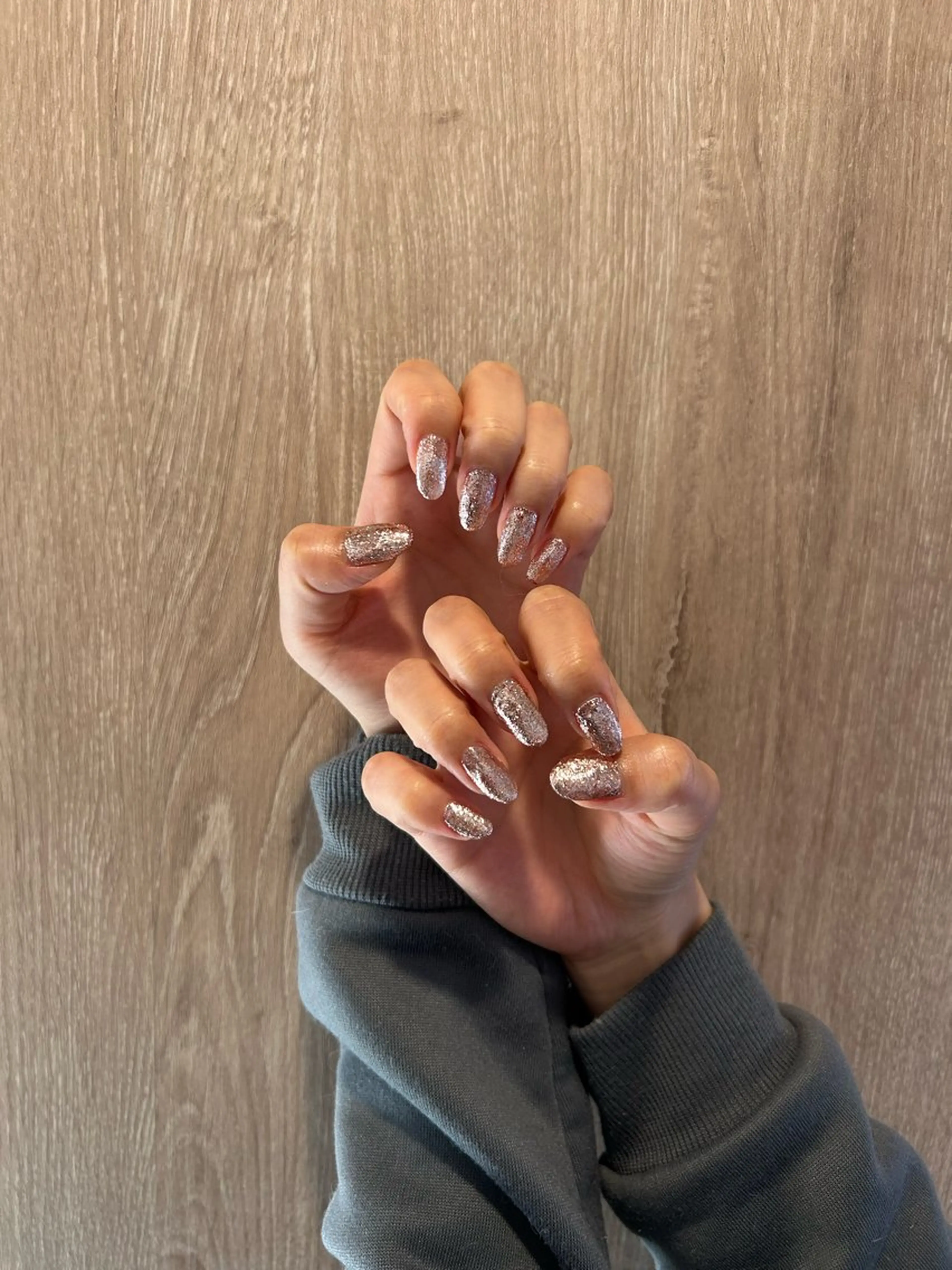 ネイル グラデーション ラメ(グリッター) ラメグラデーション ワンカラーネイル Sii  鷺沼 Rinのネイルデザイン