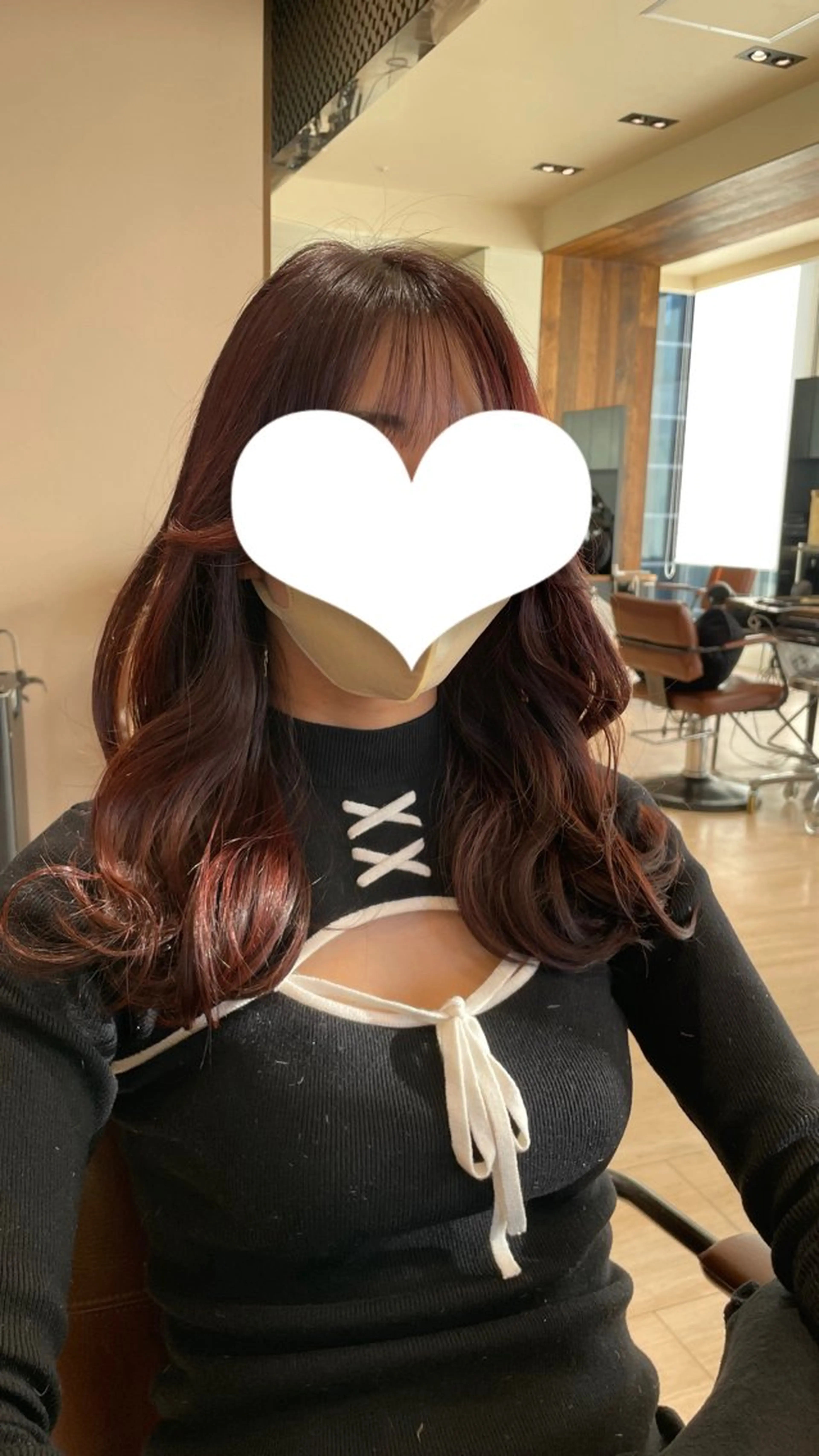 ロング ヨシンモリ 艶カラー/アレンジ/ はまぐちうみのヘアスタイル