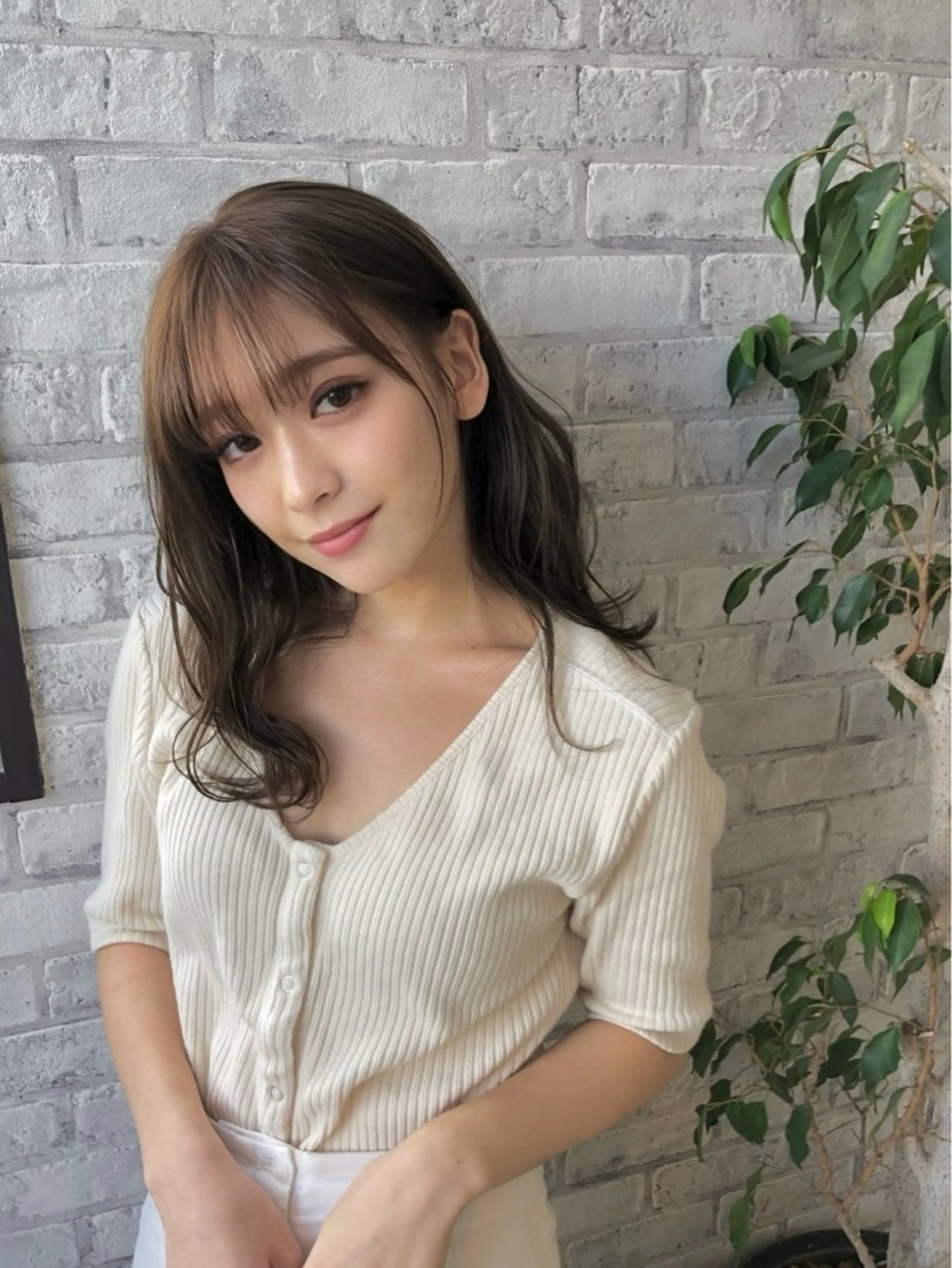 セミロング カラー 顔周りカット レイヤーカット ウルフカット ウルフレイヤー カット ヘアカラー トリートメント 河合秀明/ショート /ボブ/レイヤーのヘアスタイル