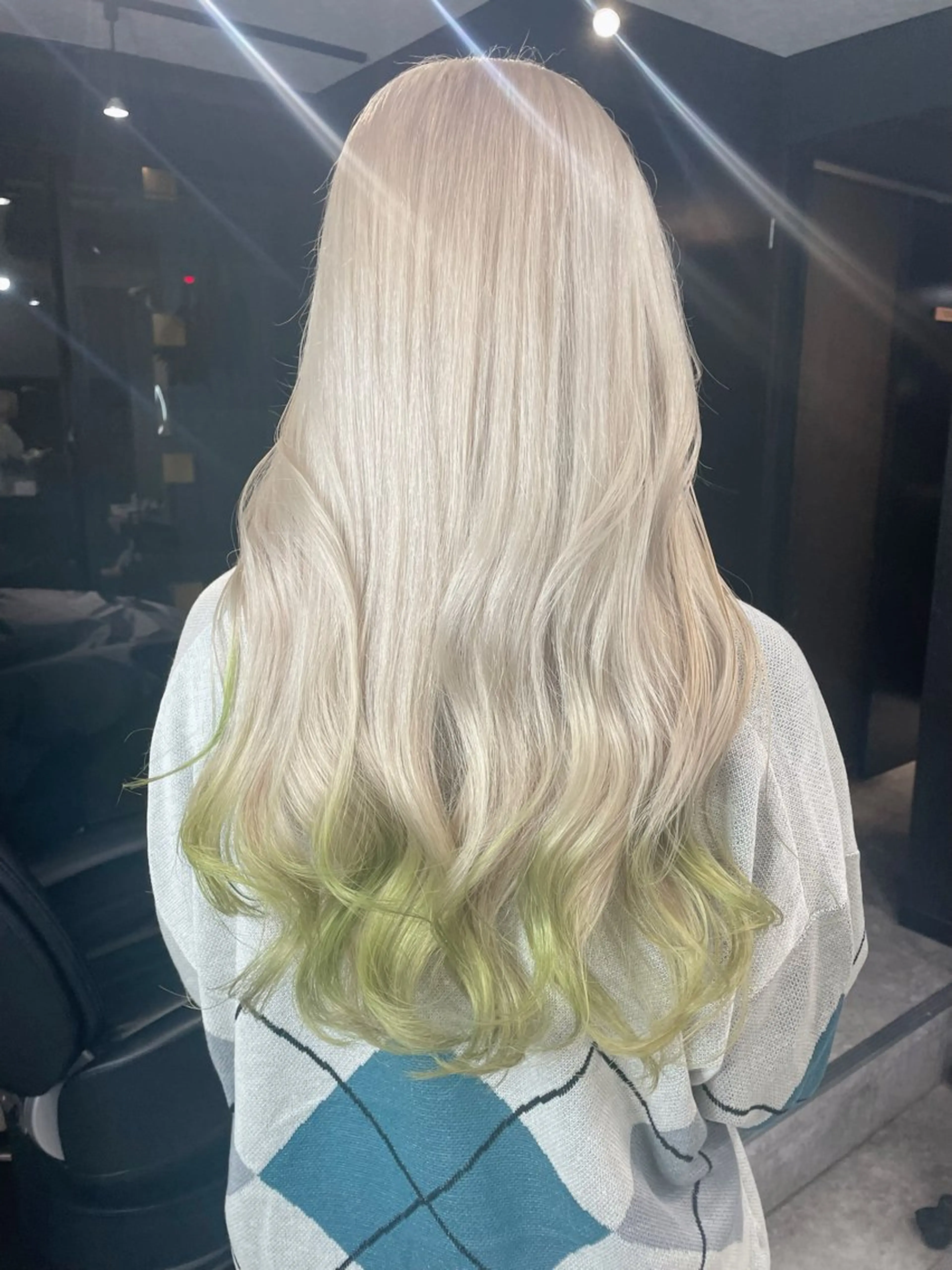 ロング ヘアカラー トリートメント ハイトーン🫧/エク HANSON🌙のヘアスタイル