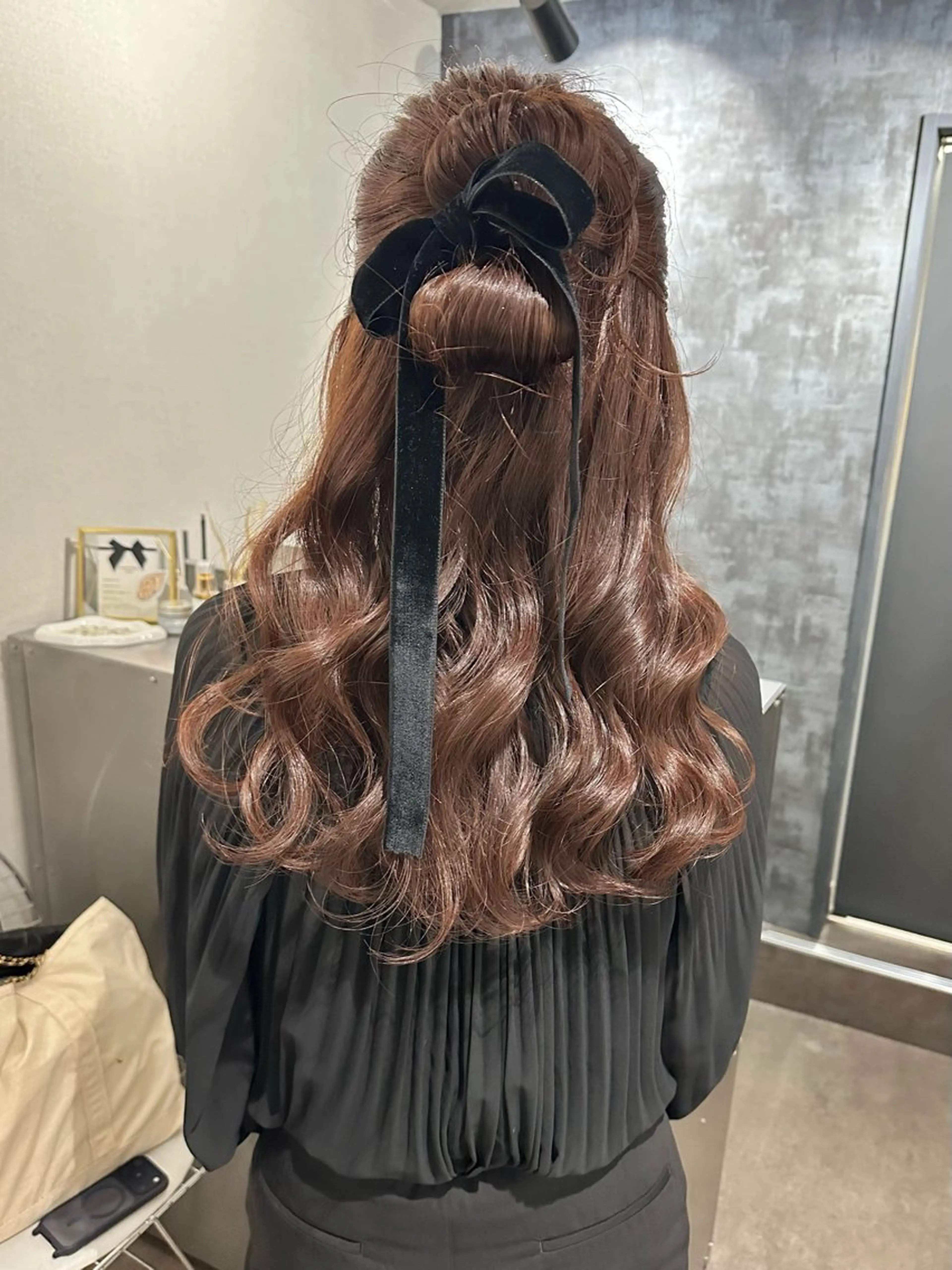 セミロング ヘアアレンジ ハーフアップ ヘアセット レイヤーカット🪄 耳ツボ🎀Ayumiのヘアスタイル