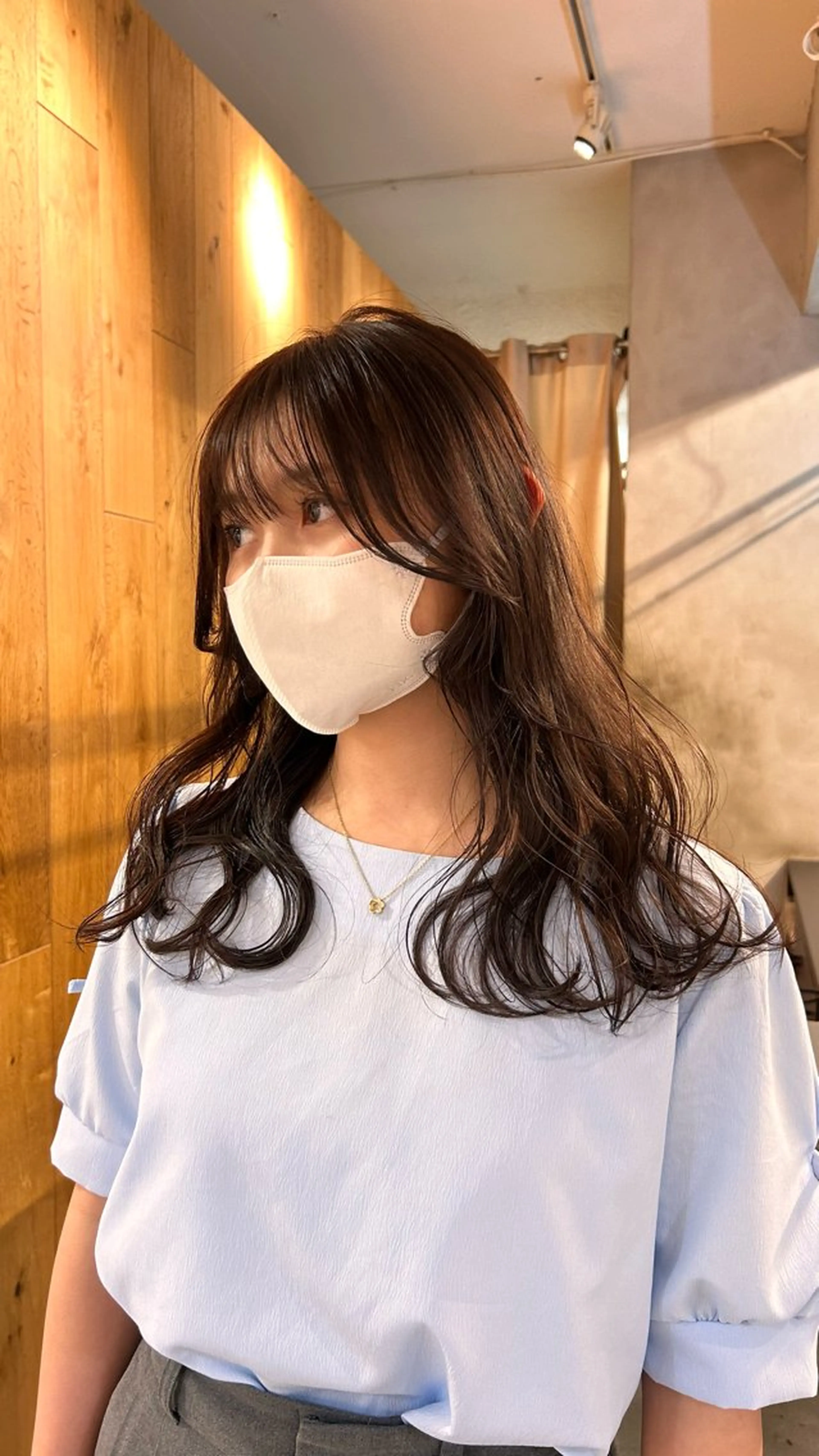 ミディアム カラー ヘアカラー トリートメント じゅわっと暖色カラー 🍊Moemiのヘアスタイル