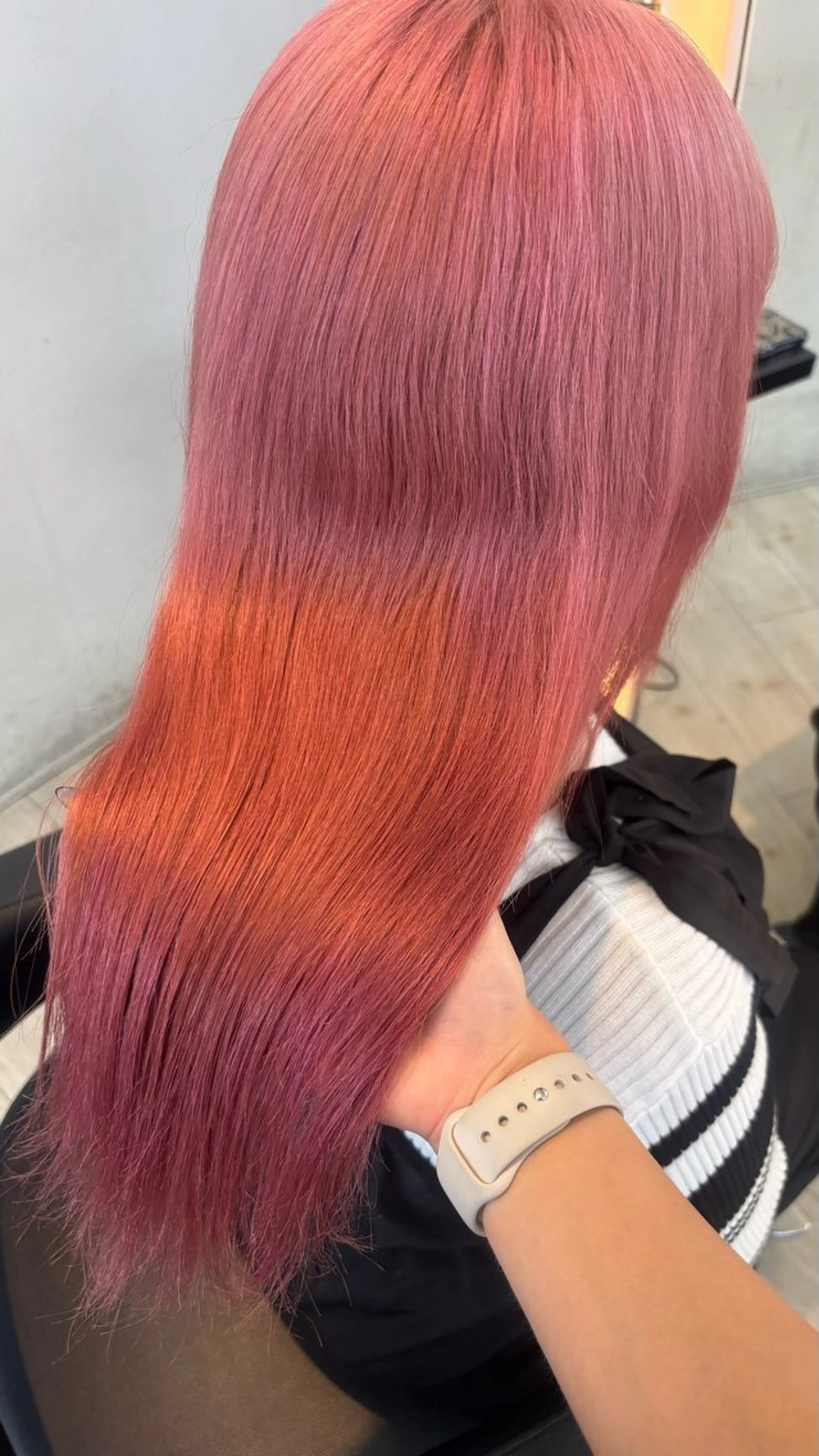 カラー ブリーチ ピンクカラー miyu/ボブ/ 透明感カラー/栄のヘアスタイル