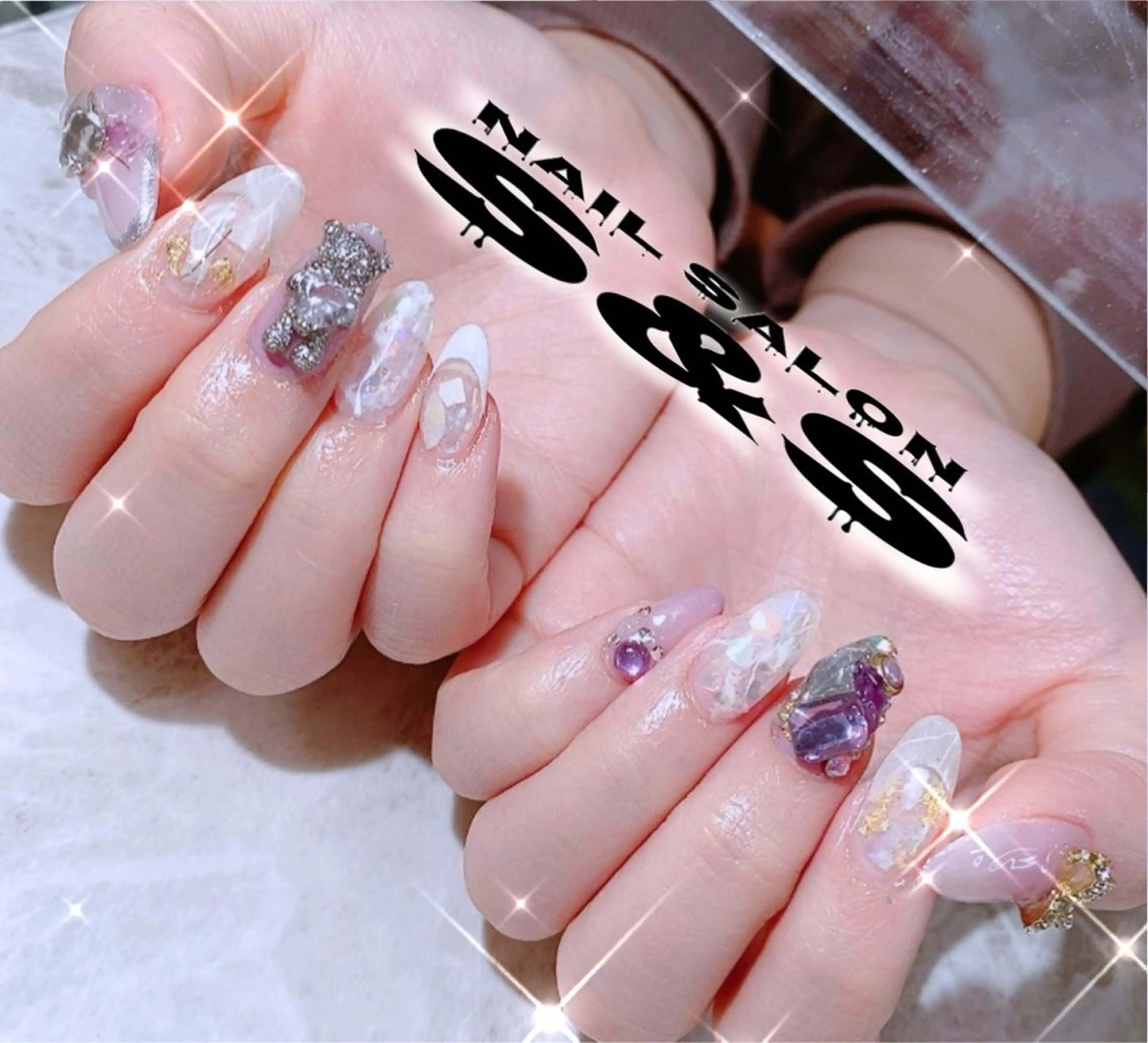 ネイル 長さ出し メンズネイル 持ち込み スカルプネイル S&S 村田小百合のネイルデザイン