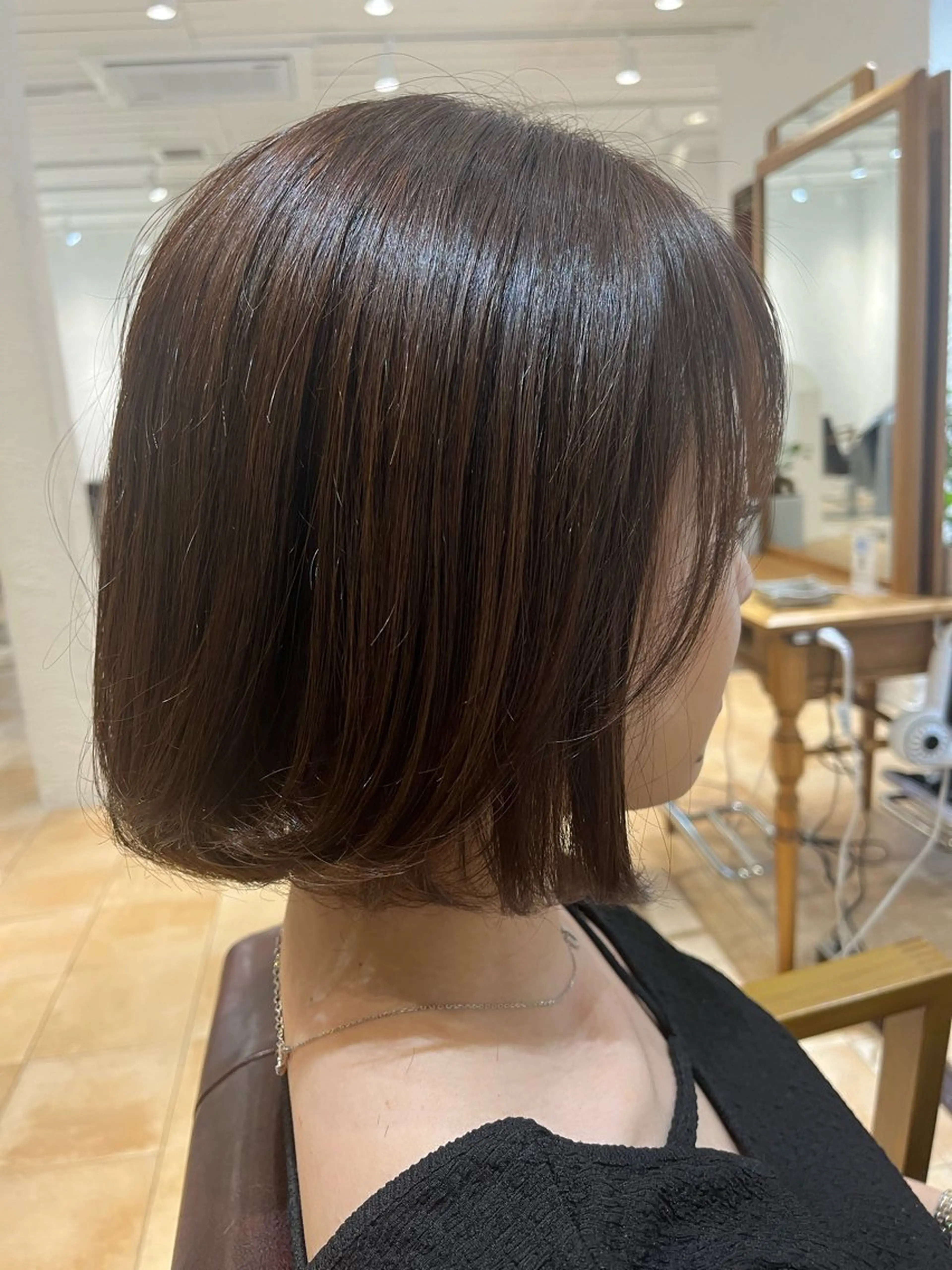 ミディアム カラー ブラウンカラー ナチュラルブラウン カット ヘアカラー トリートメント 🌈透明感カラー🌈 🌟吉田祐介🌟のヘアスタイル