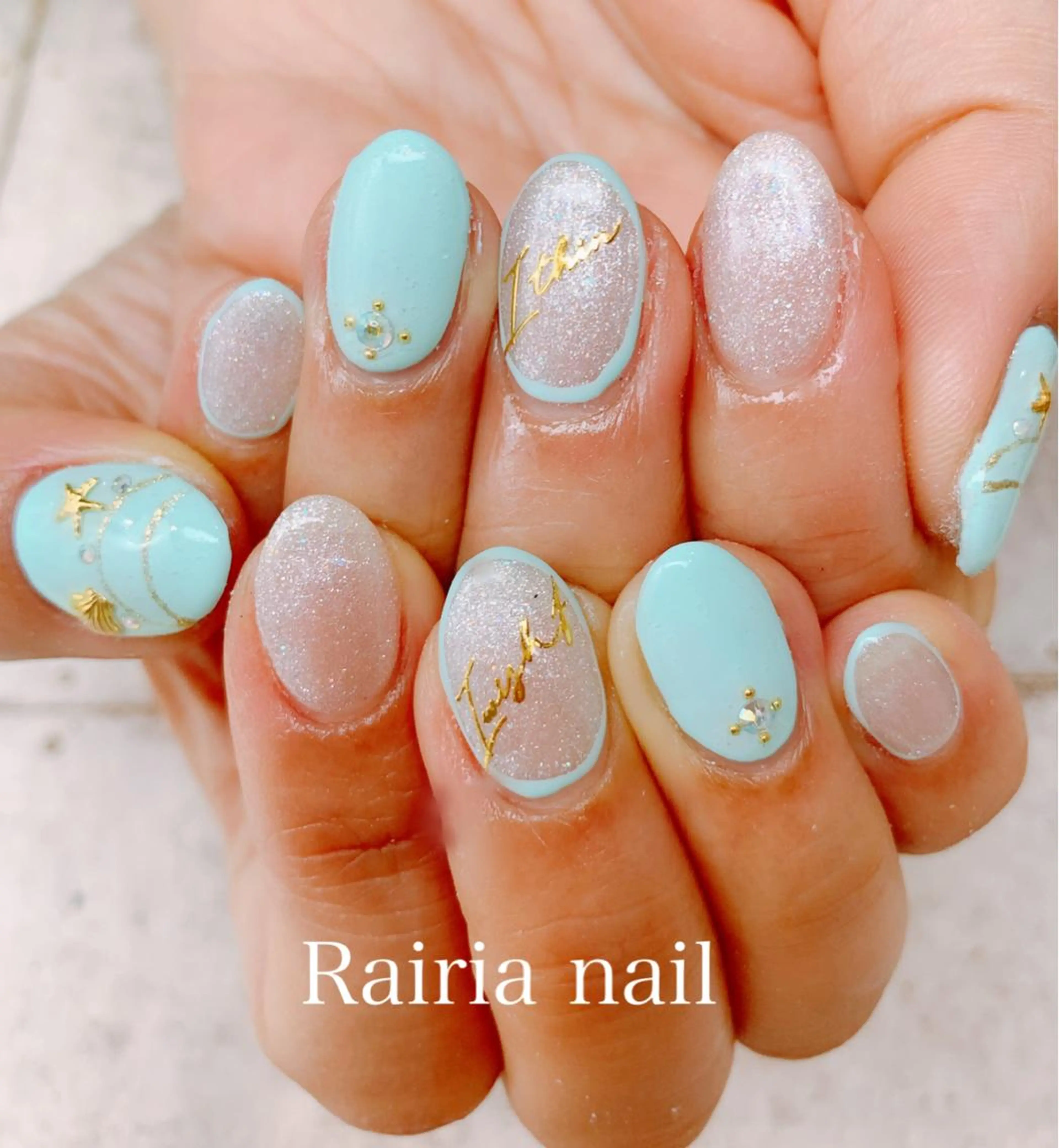 ネイル アートネイル ジェルネイル パラジェル Rairia nail本八幡店のネイルデザイン