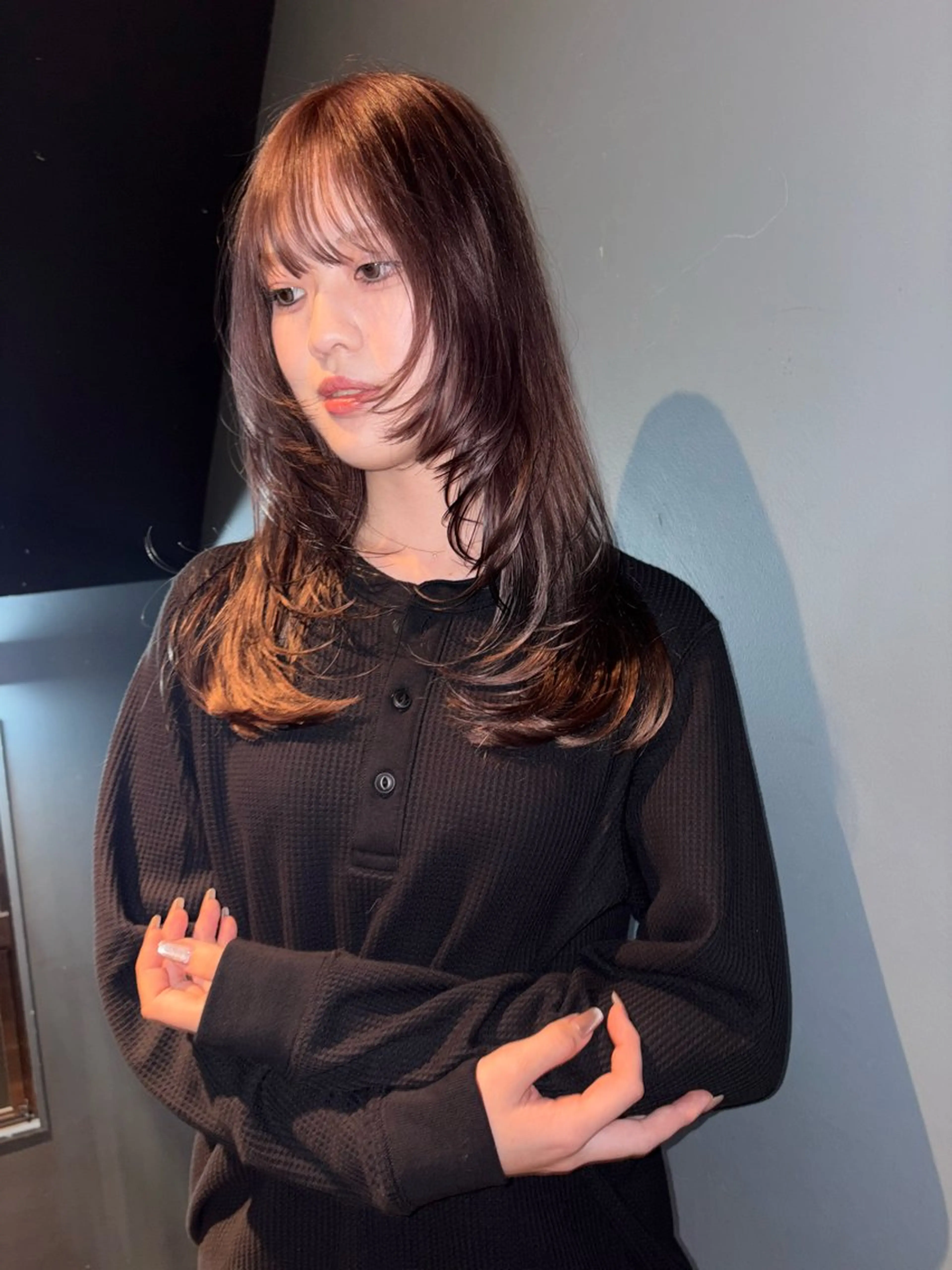 ロング カット ヘアカラー ボブカット Niina🩰のヘアスタイル