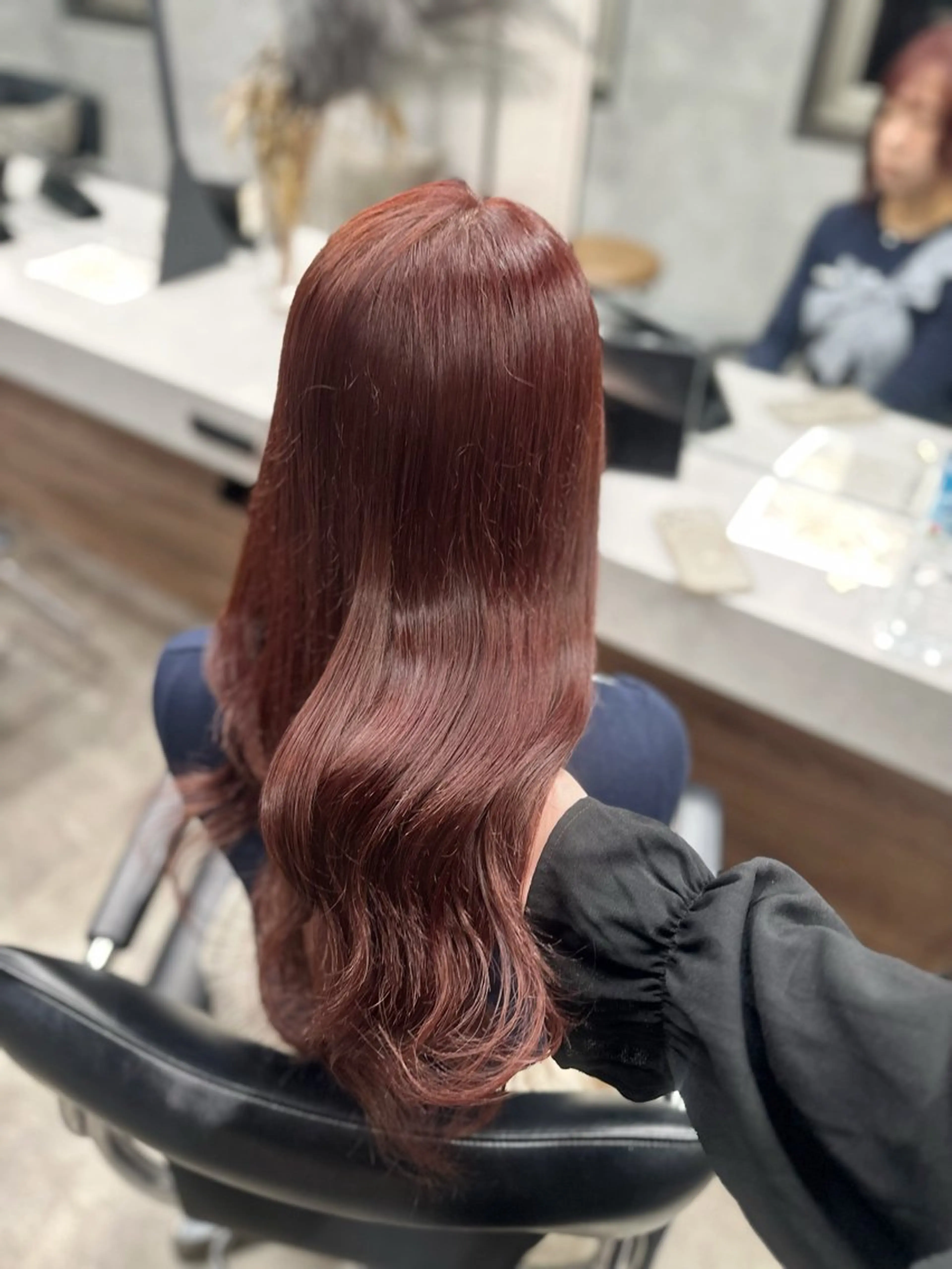 カラー ピンクカラー ヘアカラー ii+U【アイユー銀座】所属・ミウ/ 銀座/暖色 🫧のヘアスタイル