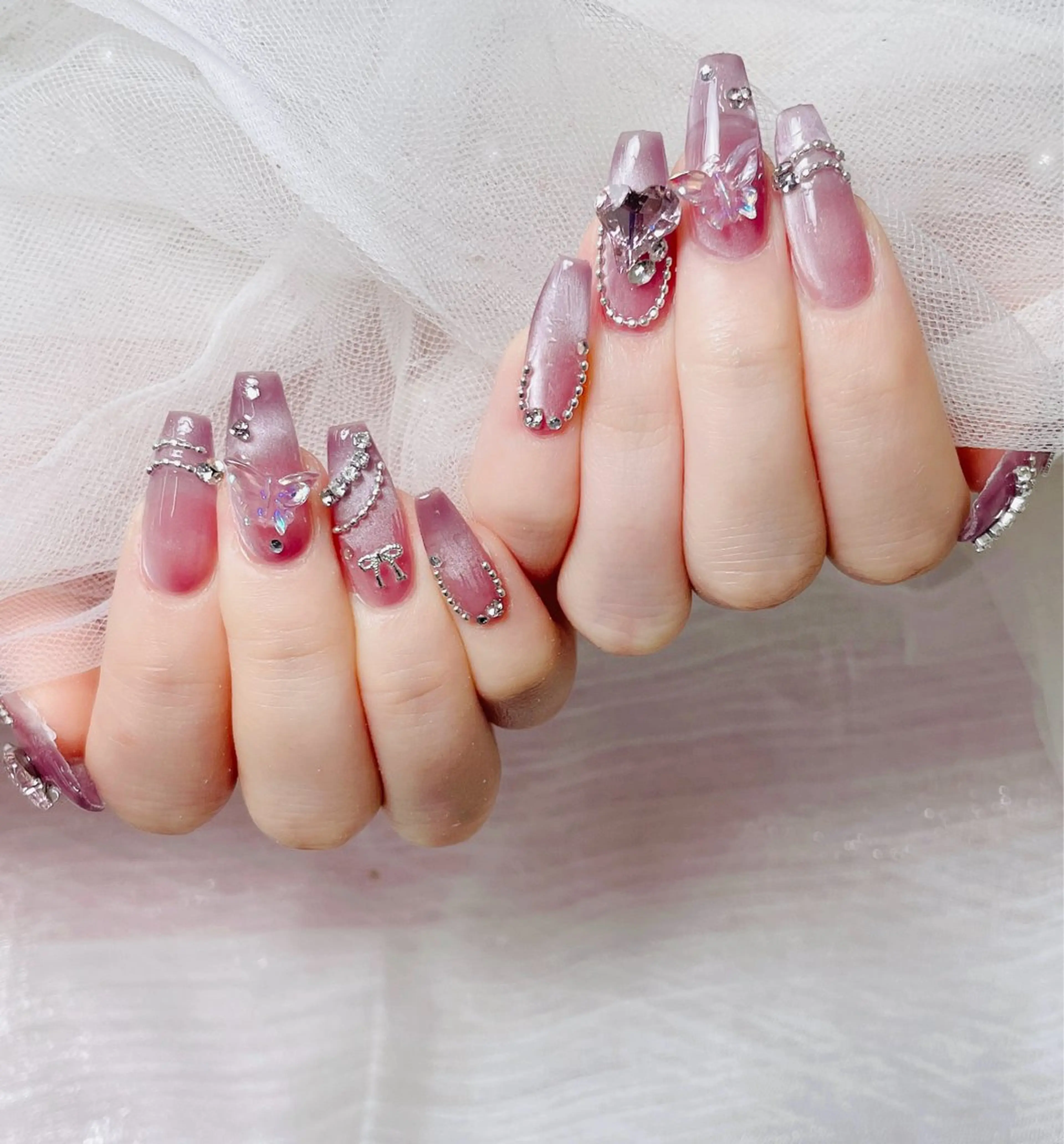 ネイル チョウ チョウのネイルデザイン