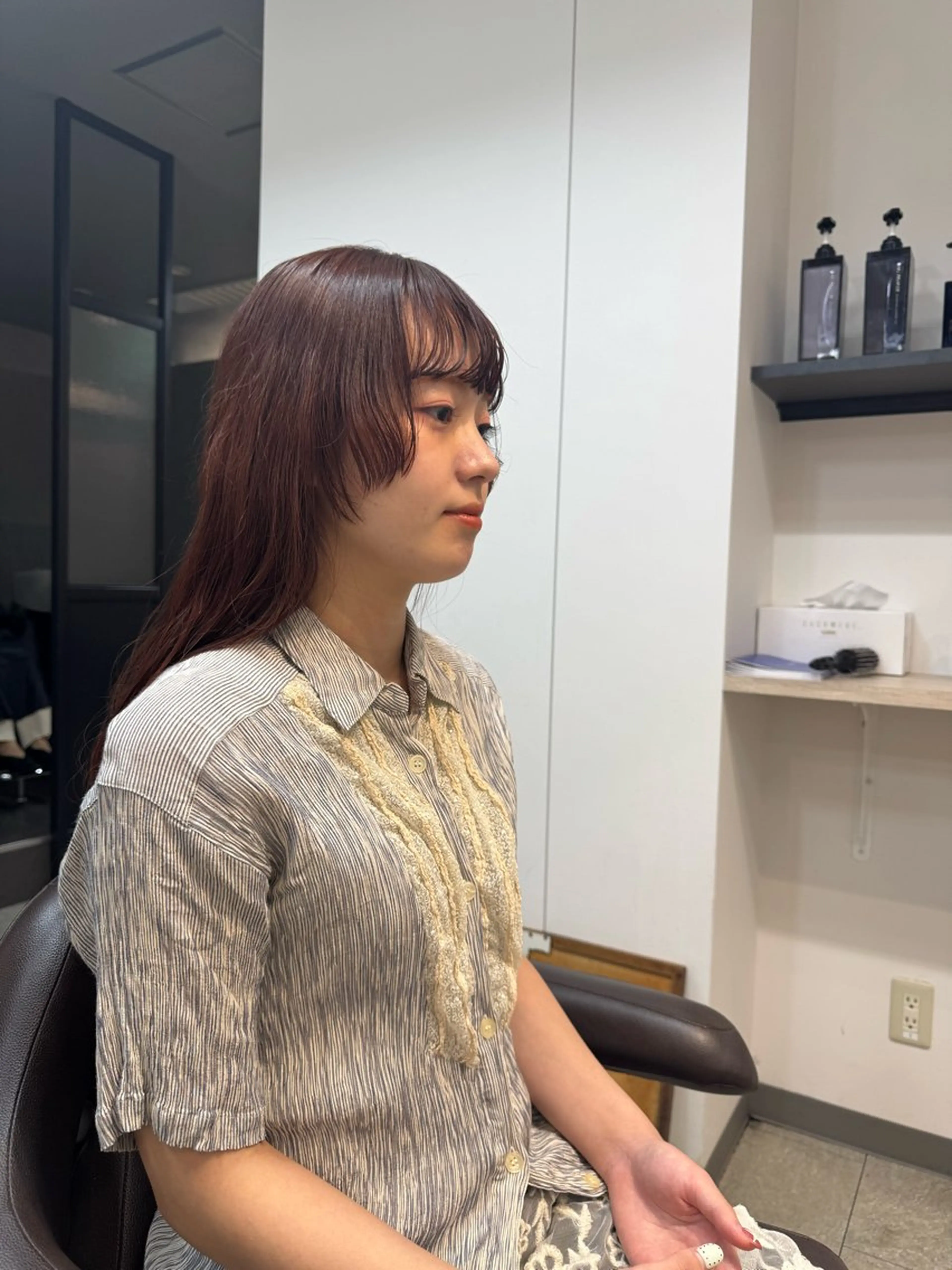 ロング カラー パーマ ヘアカラー New-Line 山下/豪徳寺所属・🫧【山口 /モテ髪/艶感】🫧のヘアスタイル