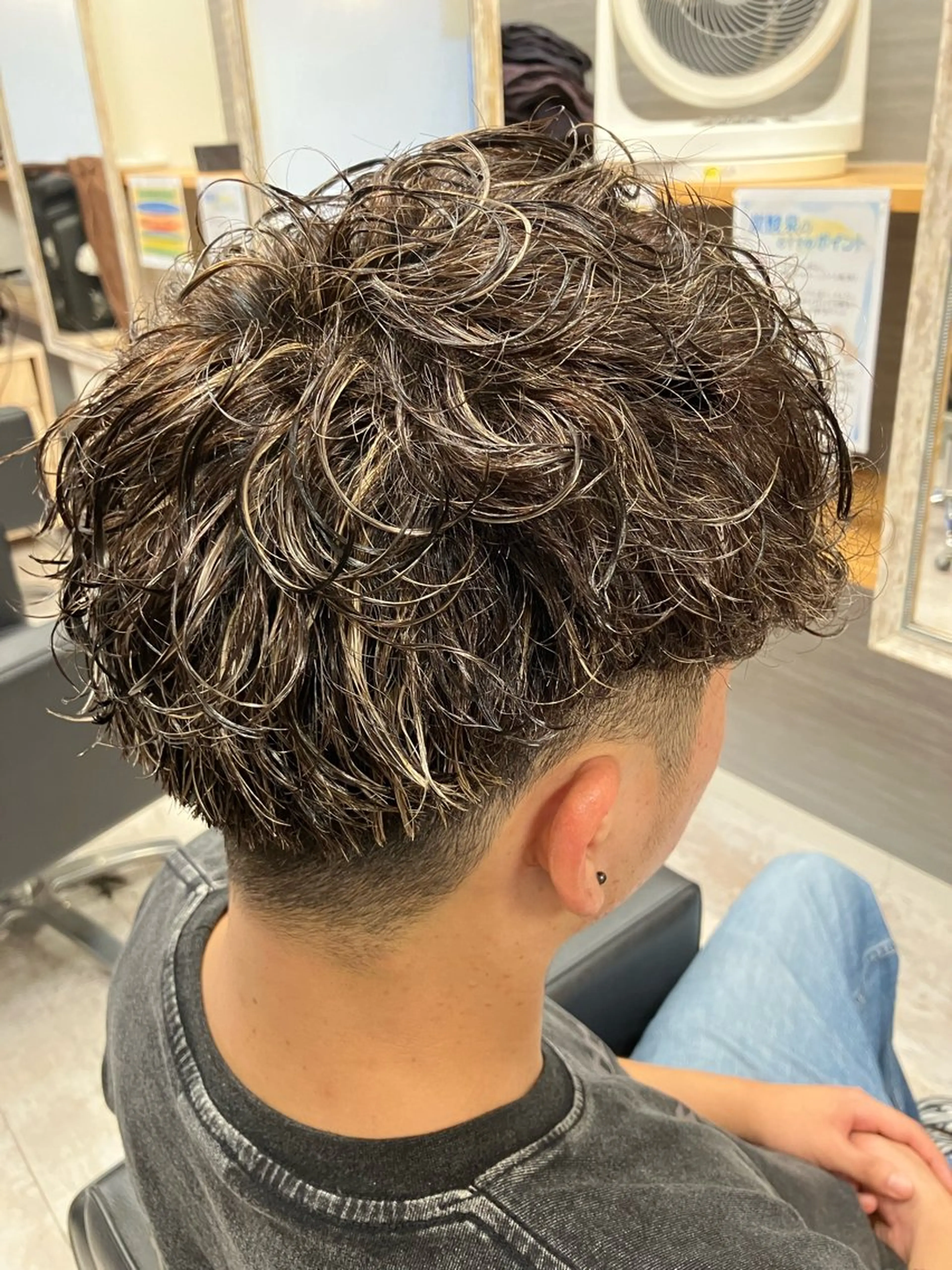 パーマ メンズ カット パーマ メンズ特化/パーマ/ フェードWATARUのヘアスタイル