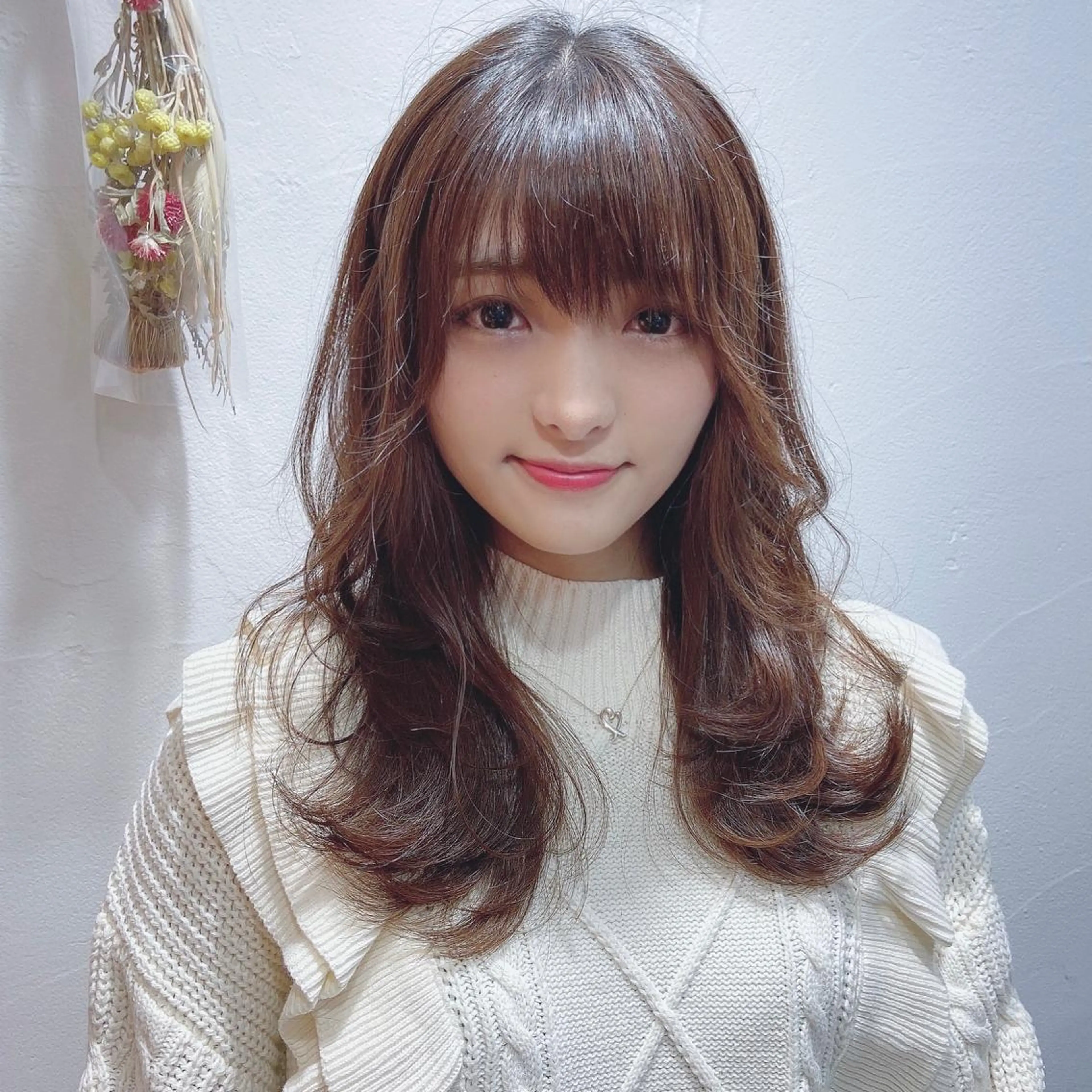 セミロング 韓国カットパーマ✂︎ Toshiのヘアスタイル