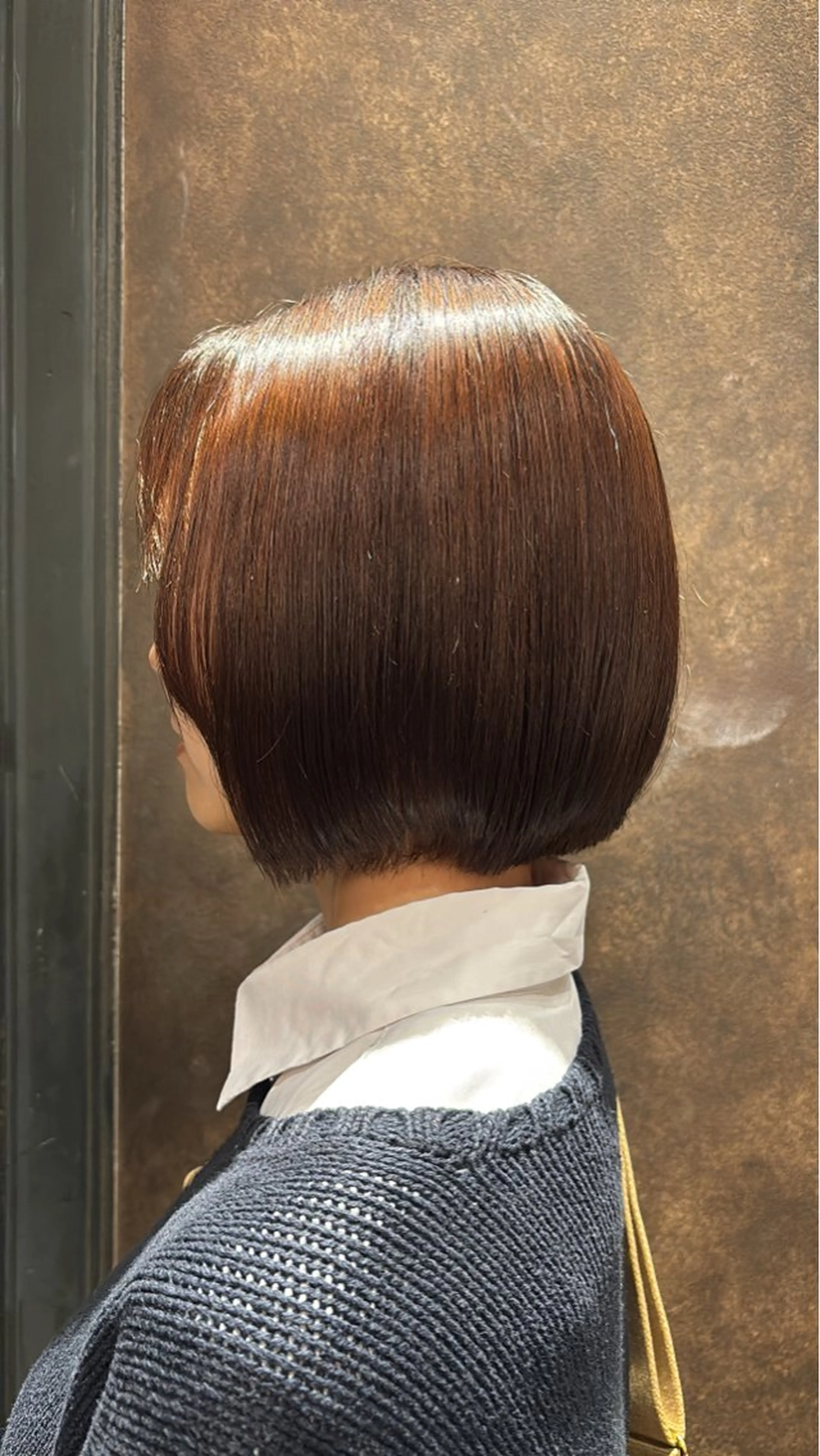 ショート ボブ 縮毛矯正 縮毛矯正 MINX銀座所属・MINX 井上 ヨウ 艶髪カラー/レイヤーのヘアスタイル