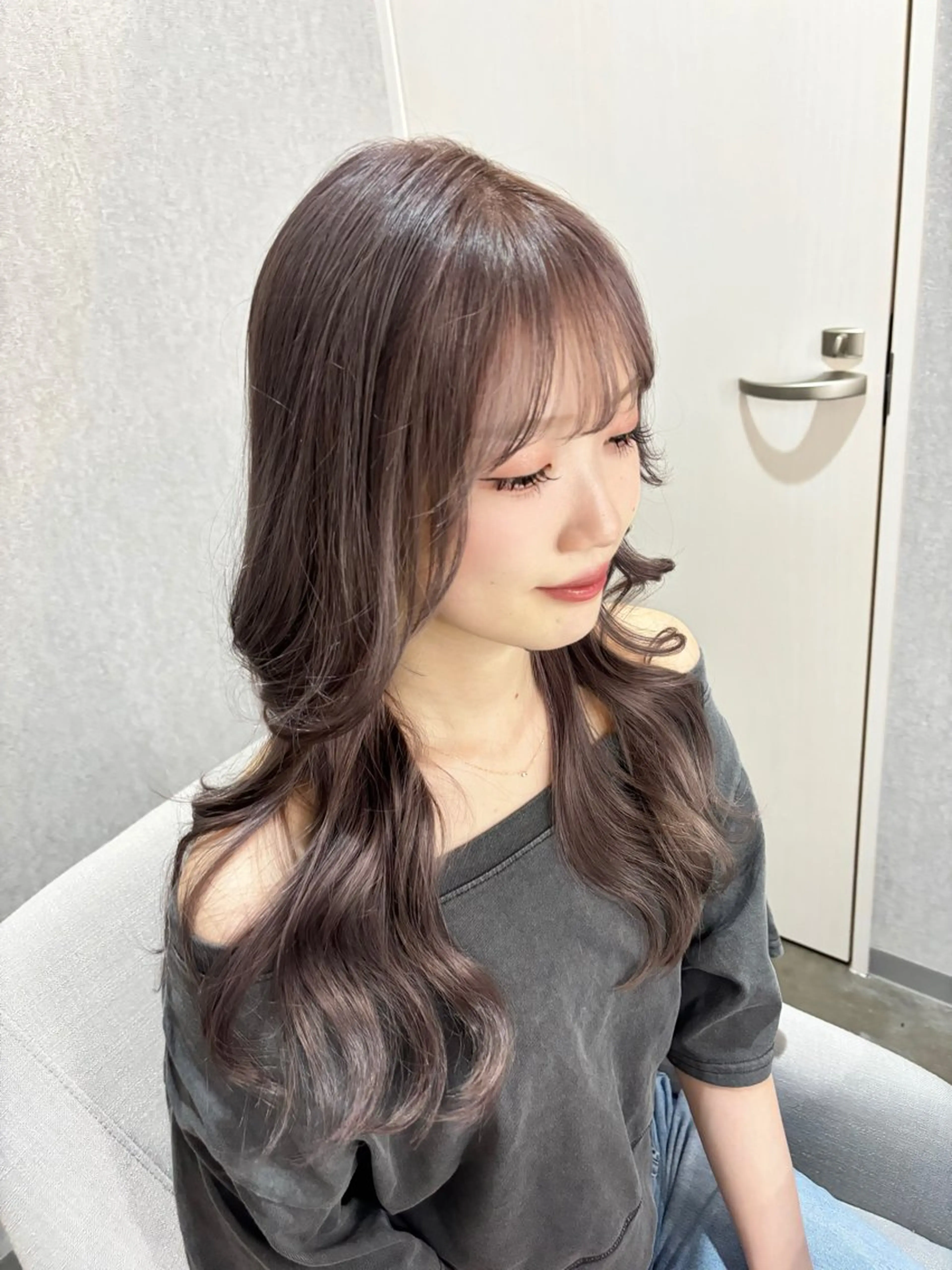 セミロング カラー カット ヘアカラー トリートメント 🎀𝑆𝐴𝑅𝐴 /レイヤーカット🎀のヘアスタイル