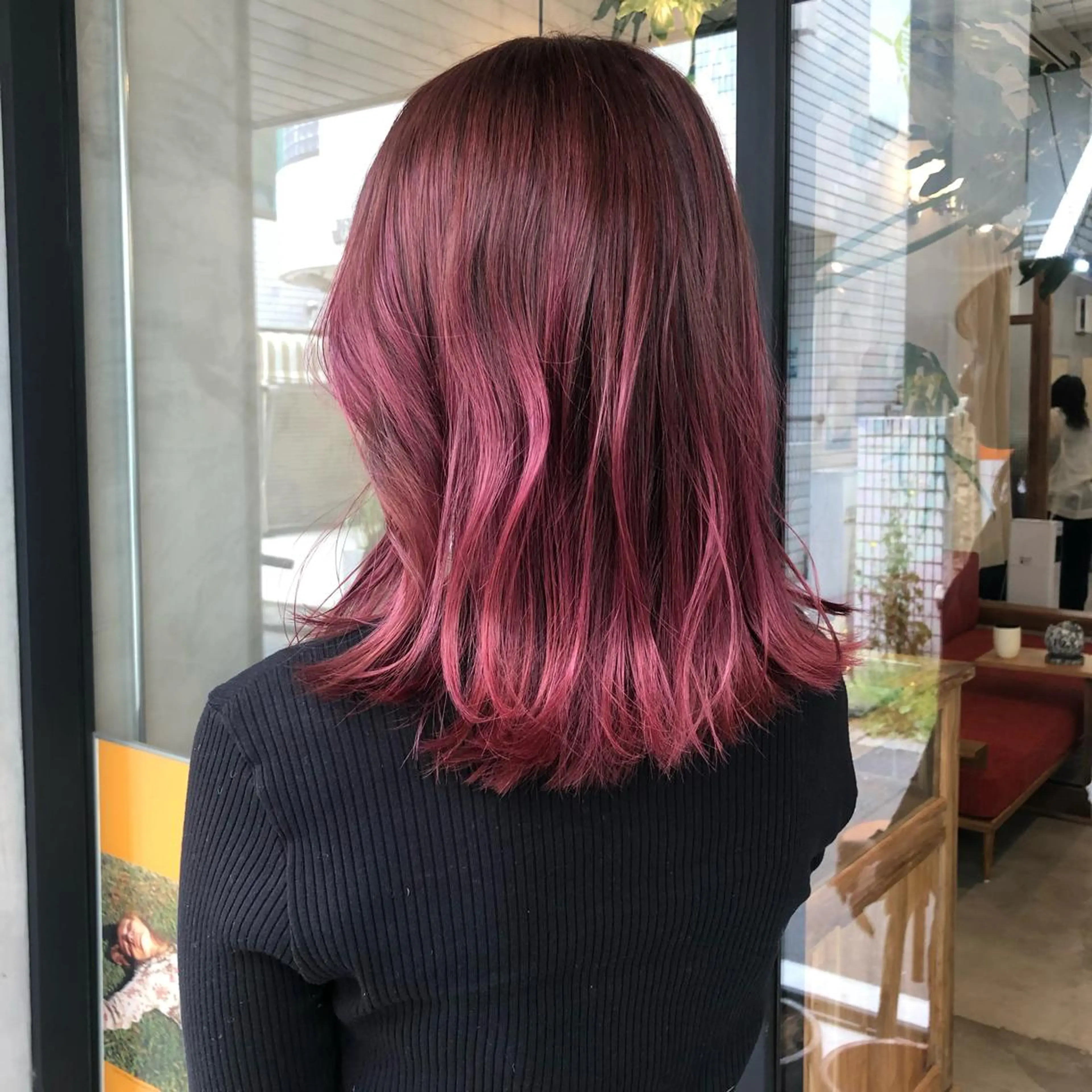 ミディアム カラー honoka ikegamiのヘアスタイル