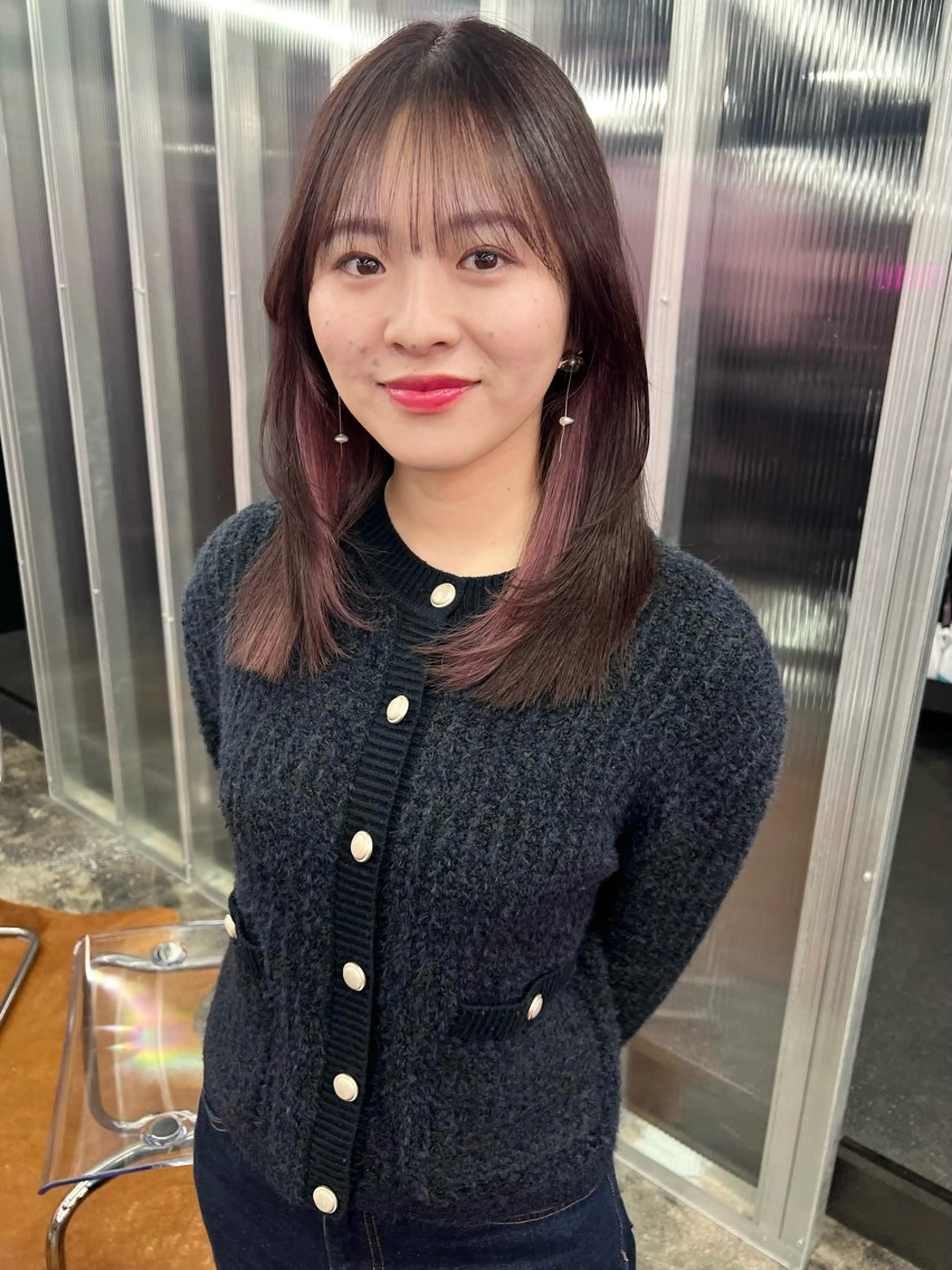 セミロング カラー KIJI所属・haruka /透明感カラーのヘアスタイル