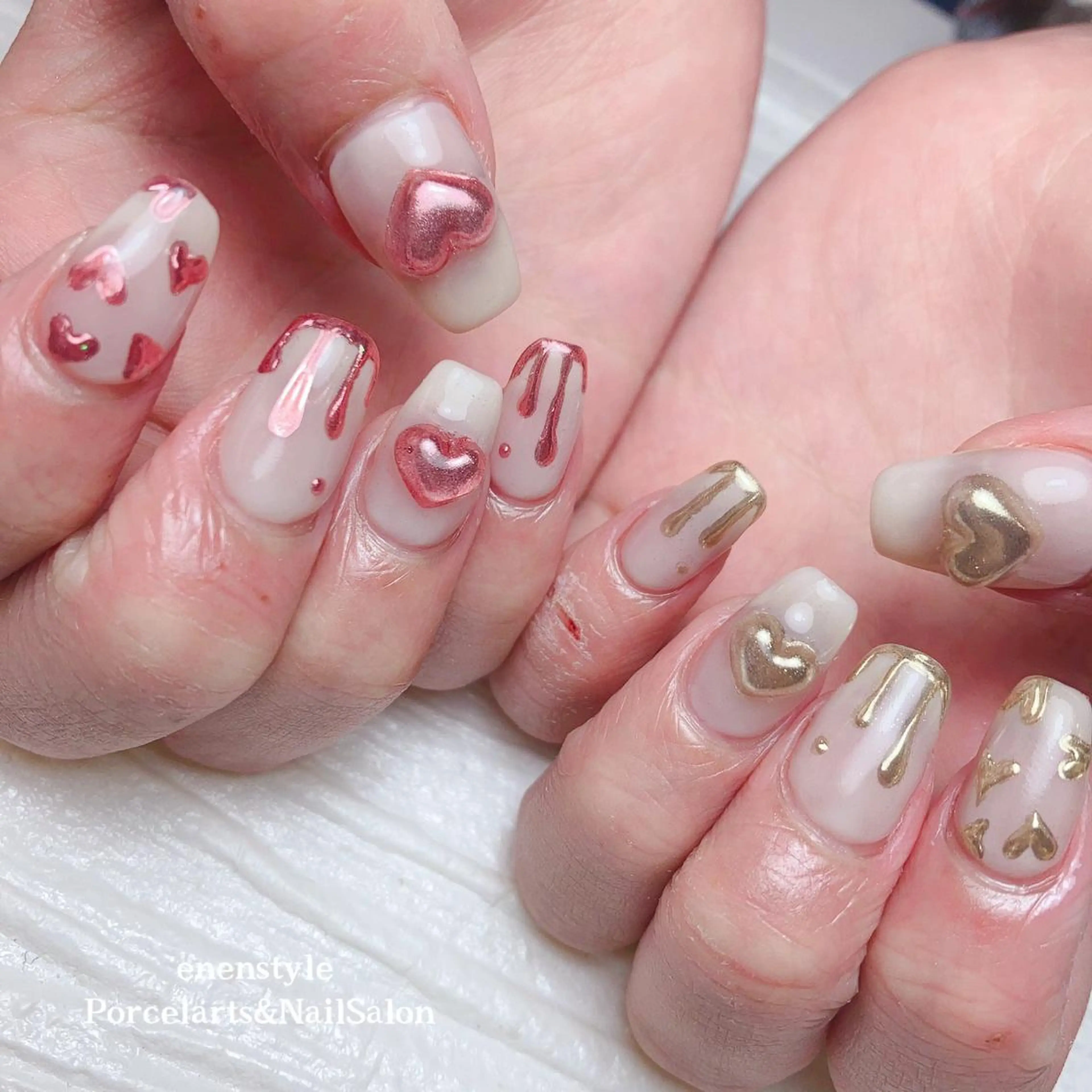 ミディアム ネイル 👑enen style👑のネイルデザイン