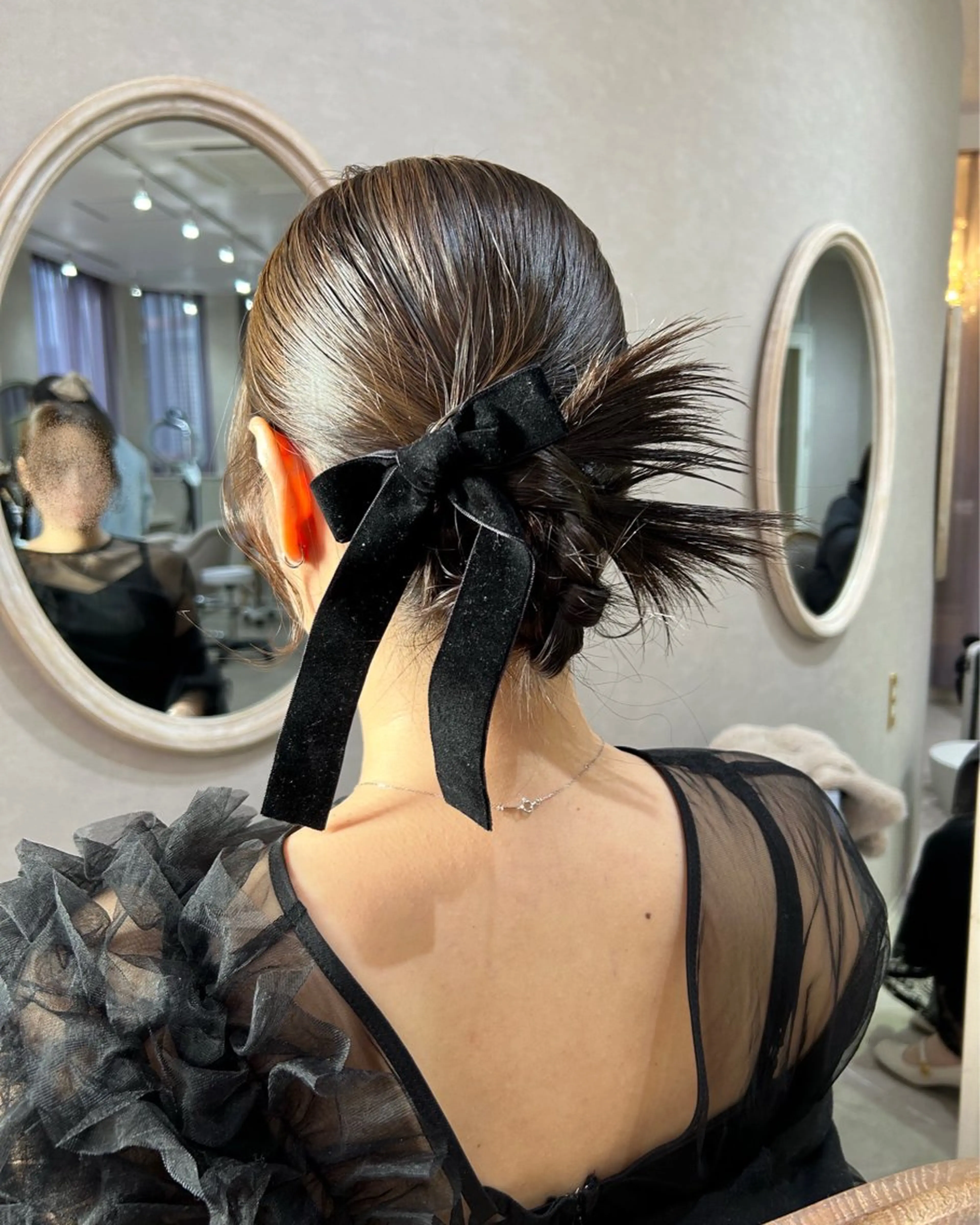 カチモリ・タイトヘアアレンジ(金、銀箔付き)早朝別途の写真